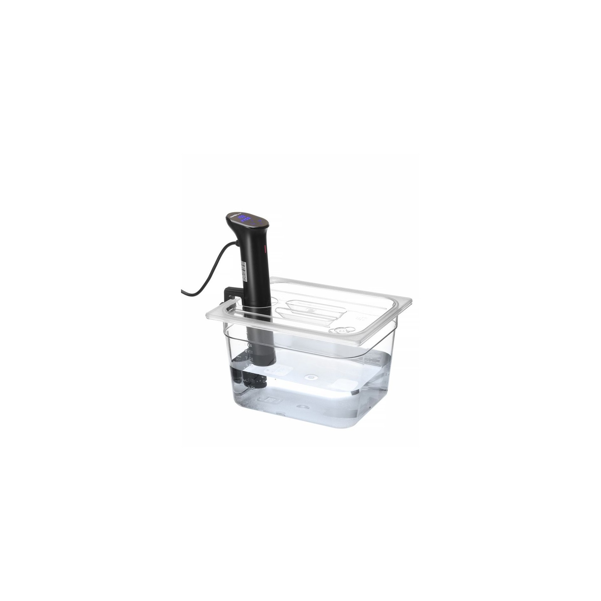 Gastronorm-Deckel mit Sous-Vide-Stab-Aussparung, GN 1/2, Transparent, 265x325mm