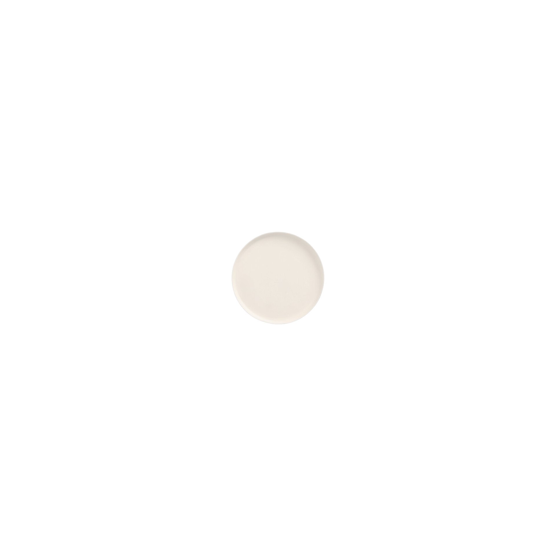 Teller Zuckerrohr "pure" rund Ø 12 cm · 1 cm weiss "Cella"