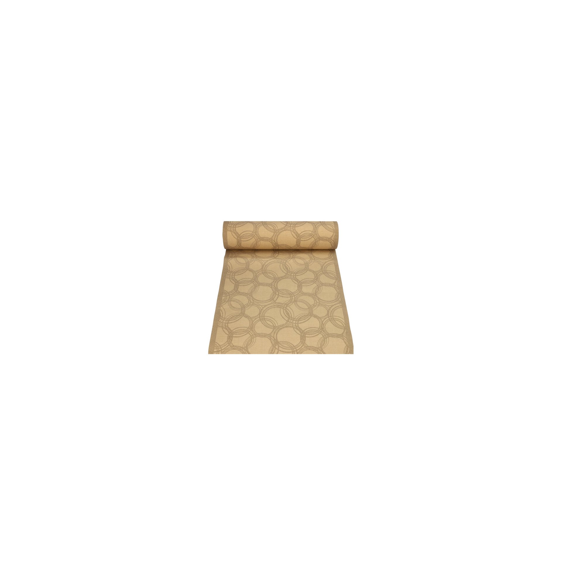 Tischläufer, stoffähnlich, PV-Tissue Mix "ROYAL Collection" 24 m x 40 cm sand "Bubbles"