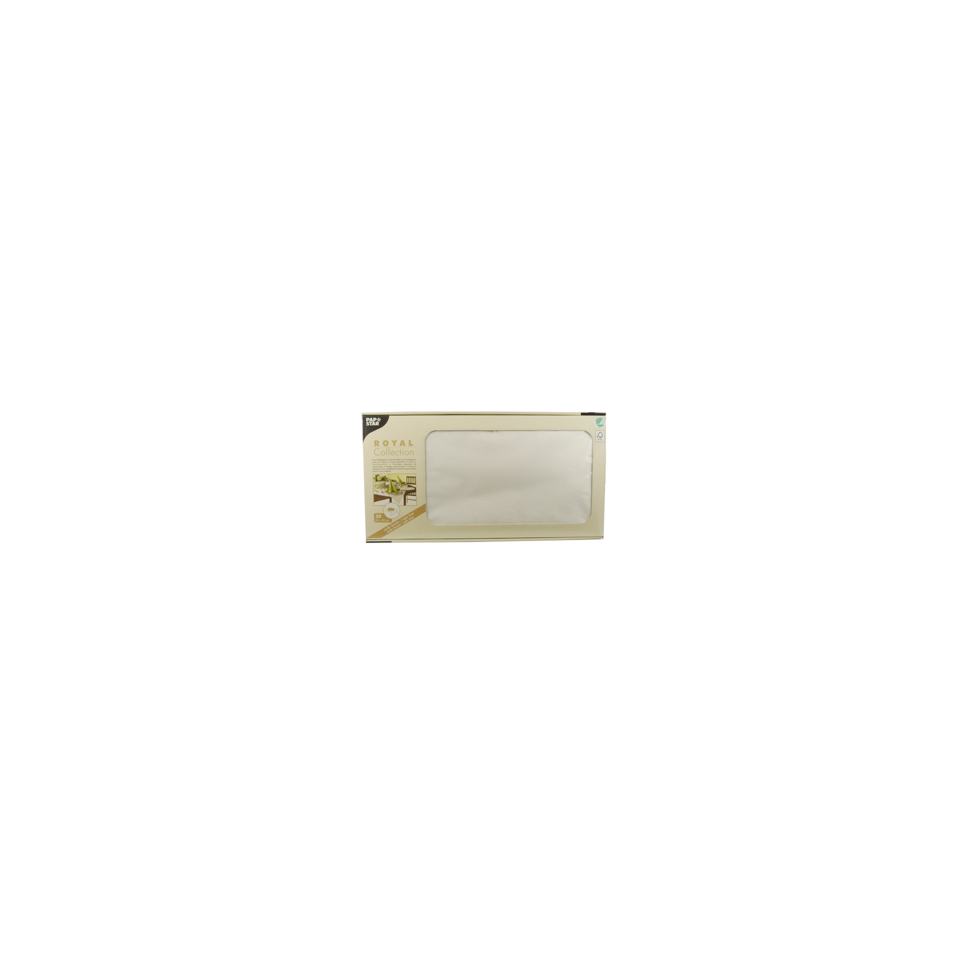Mitteldecken, Tissue "ROYAL Collection" 80 cm x 80 cm weiss Mitteldecken, Tissue "ROYAL Collection" 80 cm x 80 cm weiss