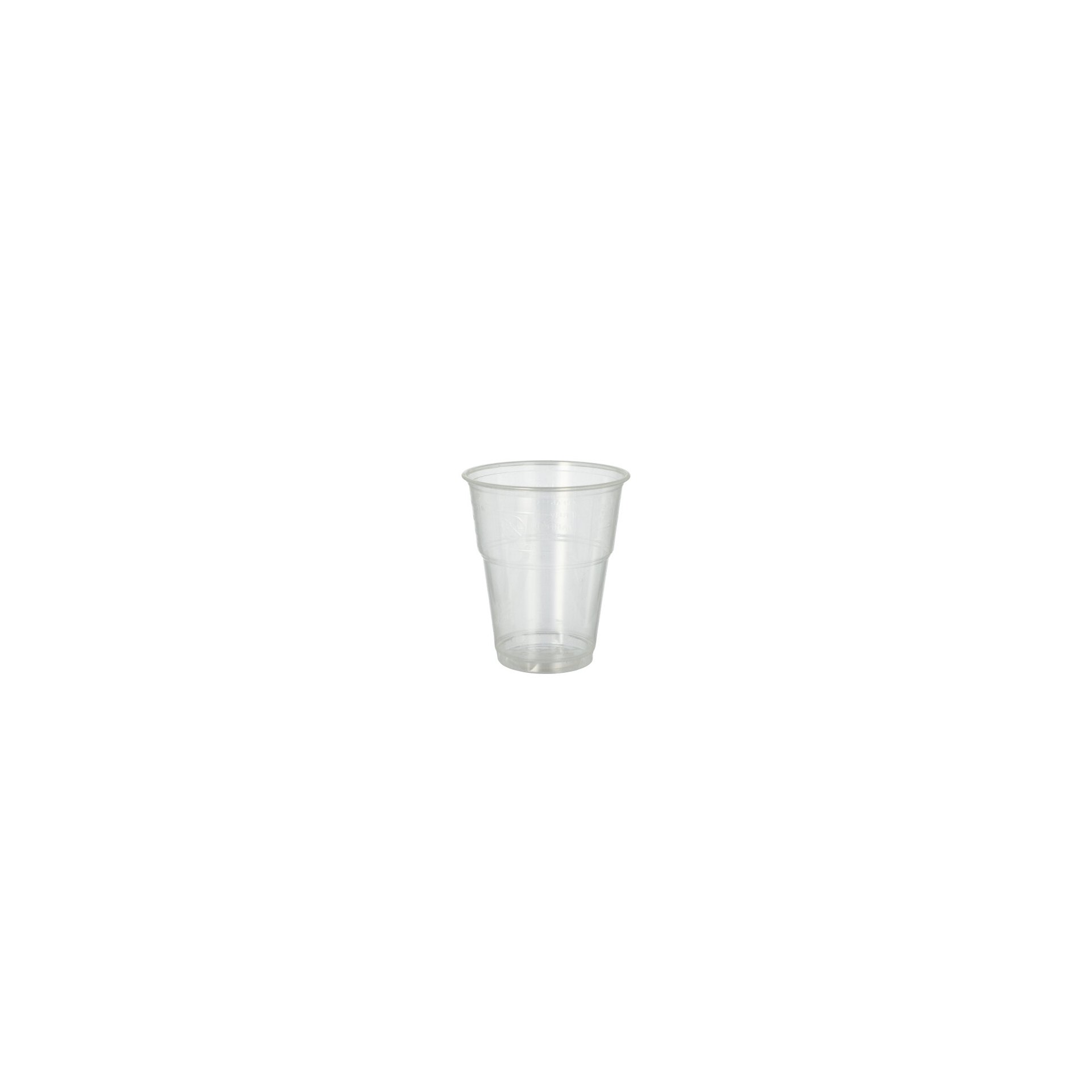 Kaltgetränkebecher, PLA "pure" 0,3 l Ø 9,5 cm · 11 cm glasklar mit Schaumrand Kaltgetränkebecher, PLA "pure" 0,3 l Ø 9,5 cm · 11 cm glasklar mit Schaumrand