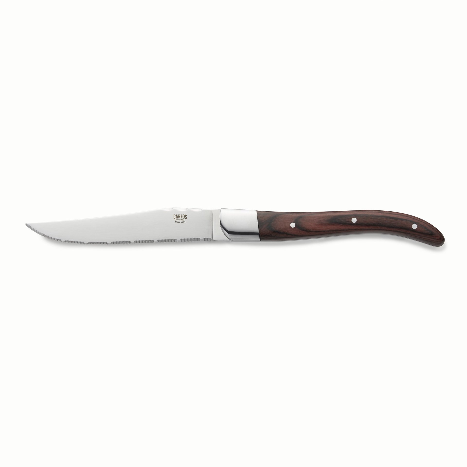 Steakmesser Set CARLOS, mit rotem Pakkaholzgriff, 23 cm Steakmesser Set CARLOS, mit rotem Pakkaholzgriff, 23 cm