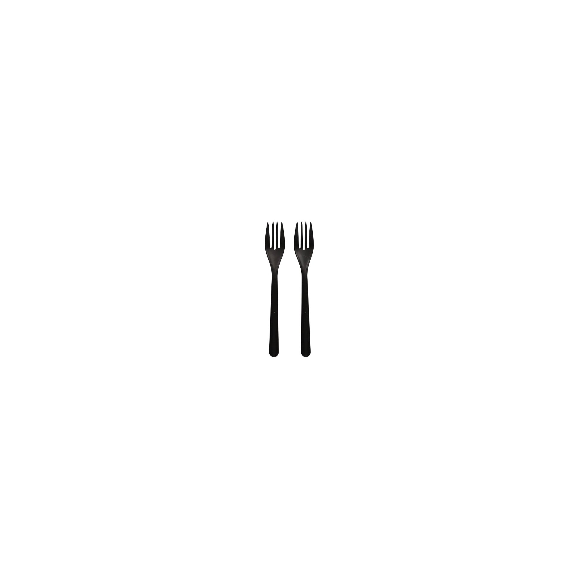 "Circulware" Mehrweg-Gabeln PP-MF 18,5 cm schwarz extra stabil "Circulware" Mehrweg-Gabeln PP-MF 18,5 cm schwarz extra stabil