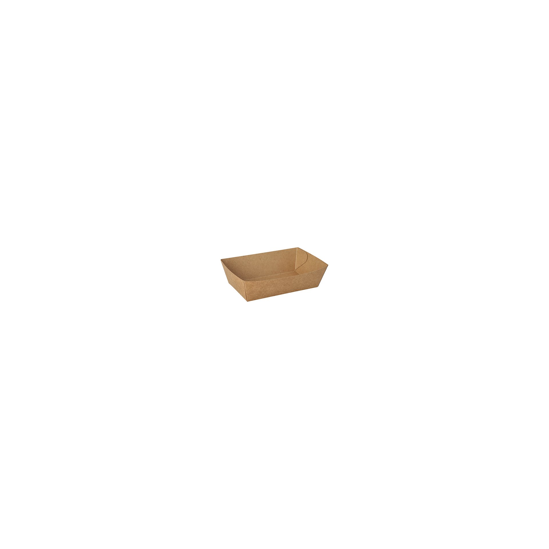 Snacktrays, Pappe "pure" 4,3 cm x 13 cm x 7,8 cm braun Snacktrays, Pappe "pure" 4,3 cm x 13 cm x 7,8 cm braun