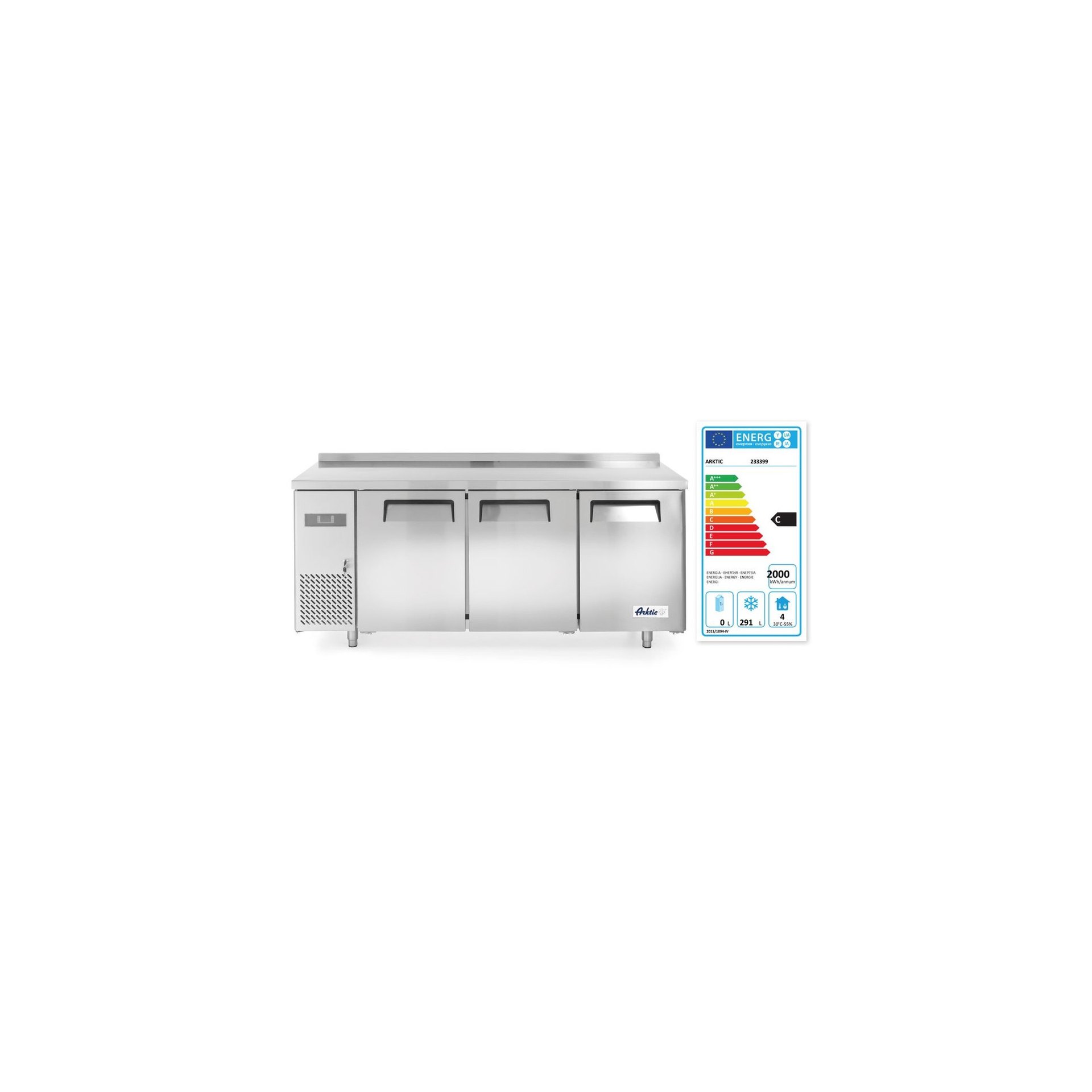 Tiefkühltisch, dreitürig Kitchen Line 390 L Tiefkühltisch, dreitürig Kitchen Line 390 L