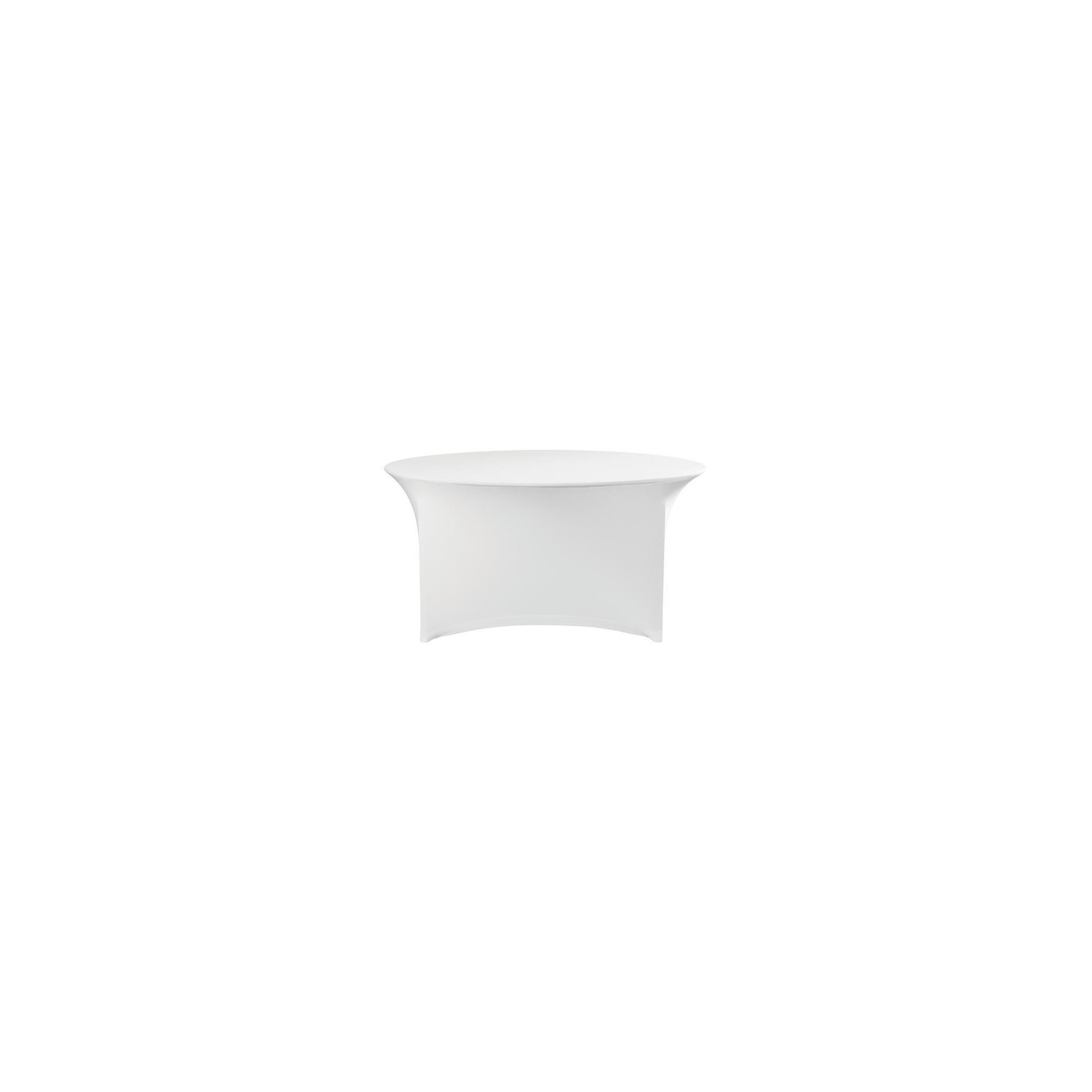 Tischbezug rund, 810941, Weiß, ⌀1800x(H)760mm