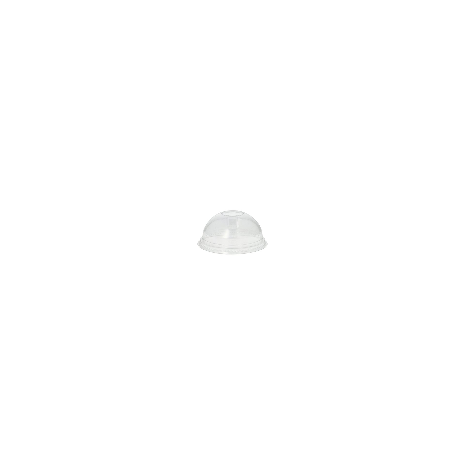 Dom-Deckel "Hurricane", PET rund Ø 9,5 cm · 4,5 cm glasklar ohne Lochung