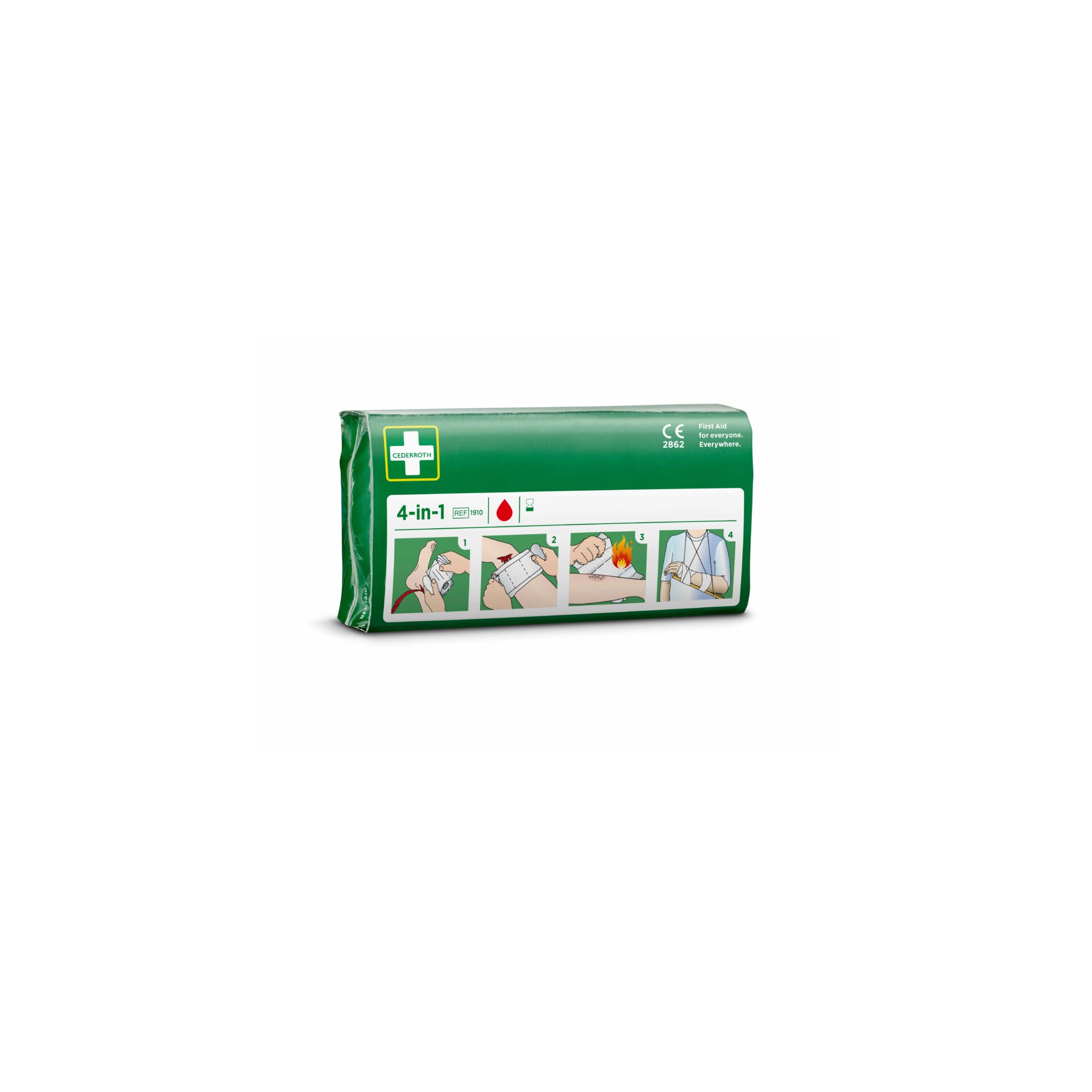 "Cederroth" 4 in 1 Blutstiller Wundverband Set, 3-teilig "Cederroth" 4 in 1 Blutstiller Wundverband Set, 3-teilig