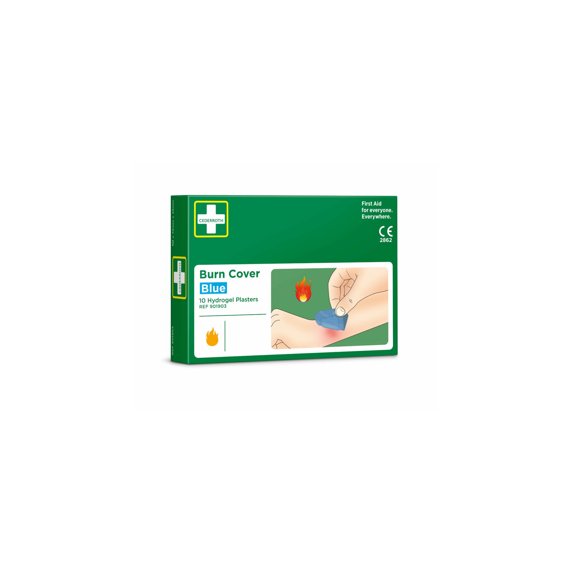 "Cederroth" Burn Cover, Hydrogelpflaster 74 mm x 45 mm "Cederroth" Burn Cover, Hydrogelpflaster 74 mm x 45 mm