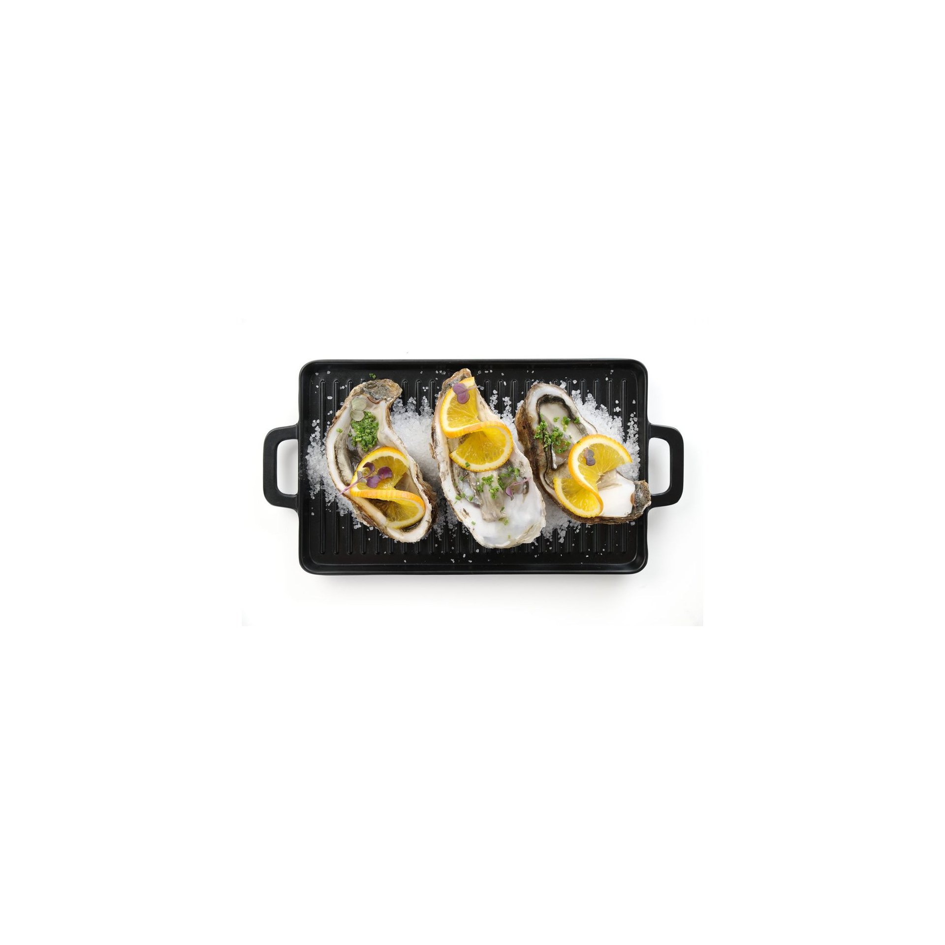 Miniatur-Grillplatte, Schwarz, 320x162x(H)20mm