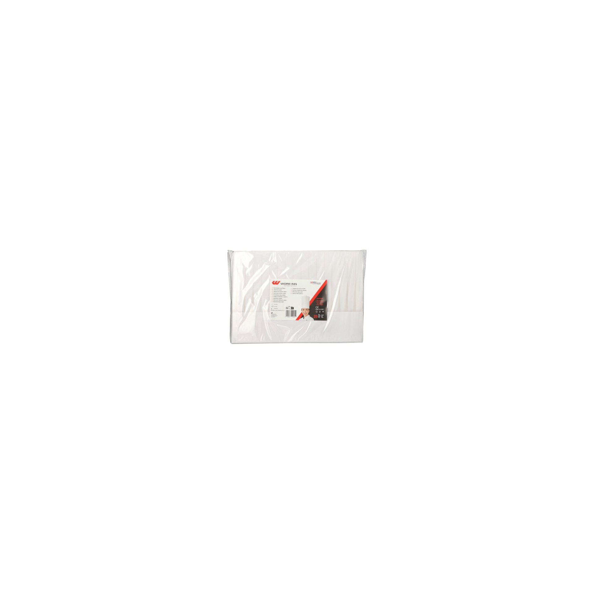 "WORK-INN/-PS" Kochmützen, Papier 23 cm x 32,5 cm weiss "Burgund" größenverstellbar "WORK-INN/-PS" Kochmützen, Papier 23 cm x 32,5 cm weiss "Burgund" größenverstellbar