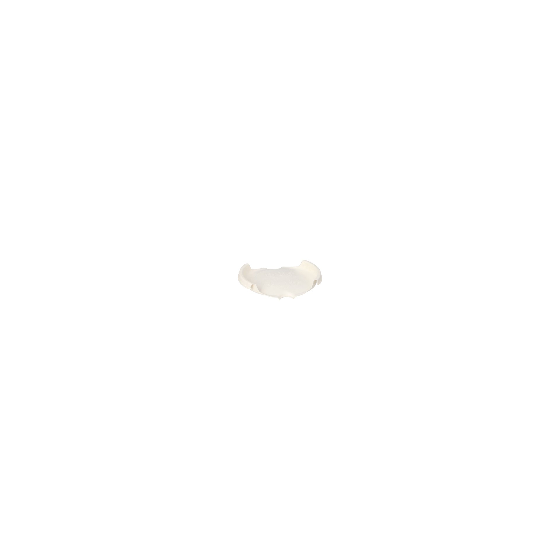 Deckel für Trinkbecher Zuckerrohr rund Ø 9 cm weiss "liplid"
