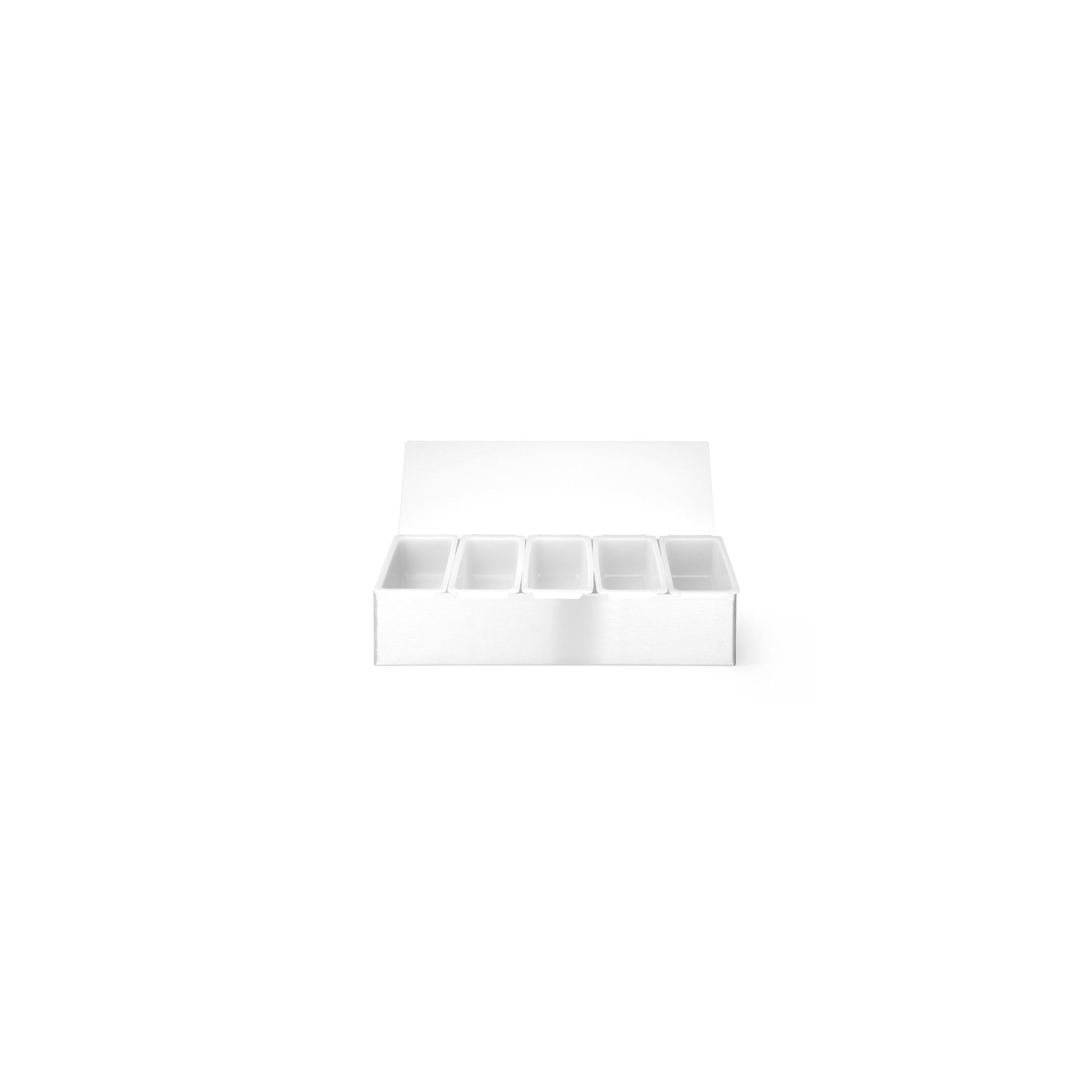Zutatenbehälter, BarUp, 5 Fächer, 375x140x(H)90mm Zutatenbehälter, BarUp, 5 Fächer, 375x140x(H)90mm