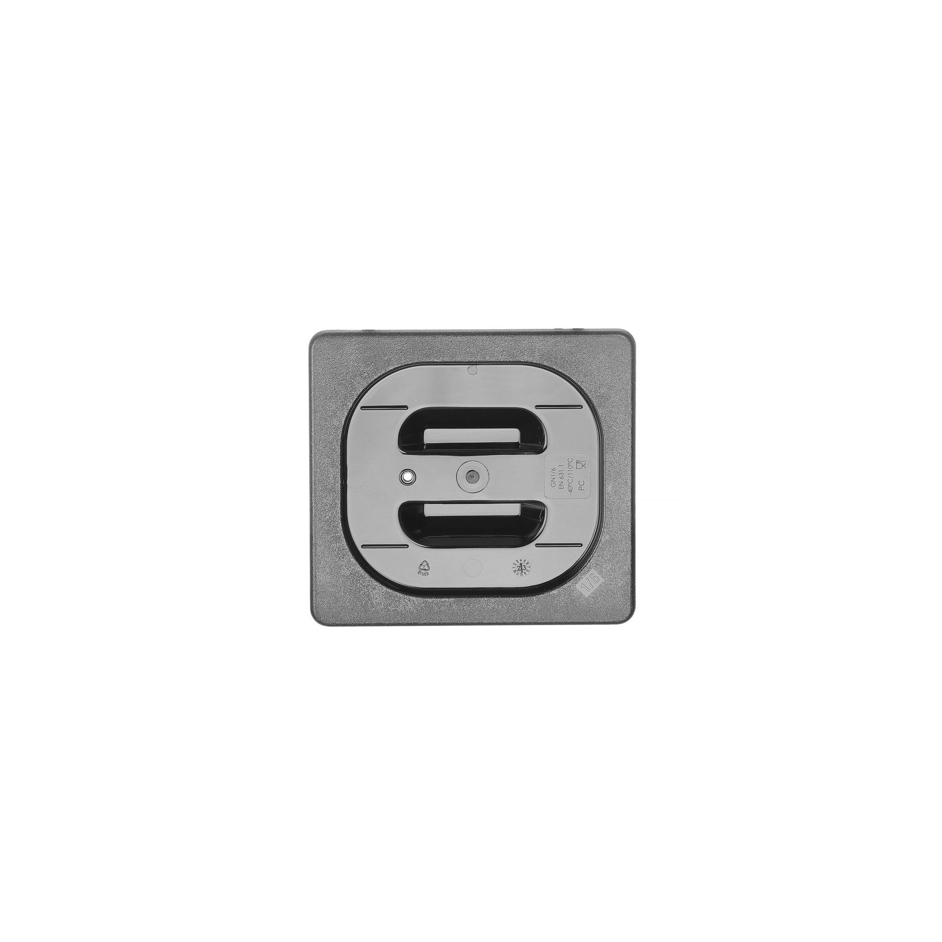 Gastronorm-Deckel, GN 1/6, Schwarz, 176x162mm