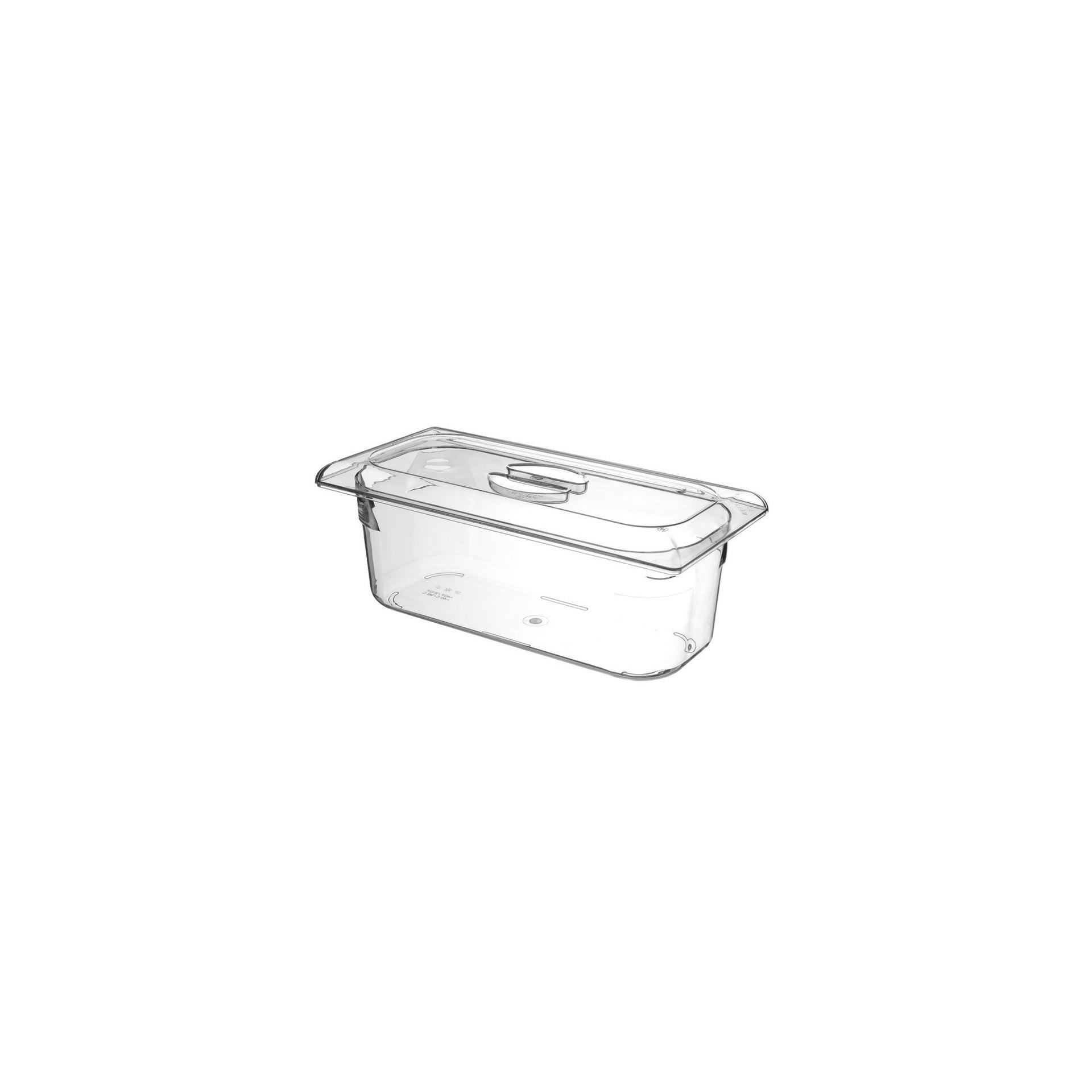 Eiscreme-Behälter Polycarbonat, 5L, Transparent, 360x165x120mm