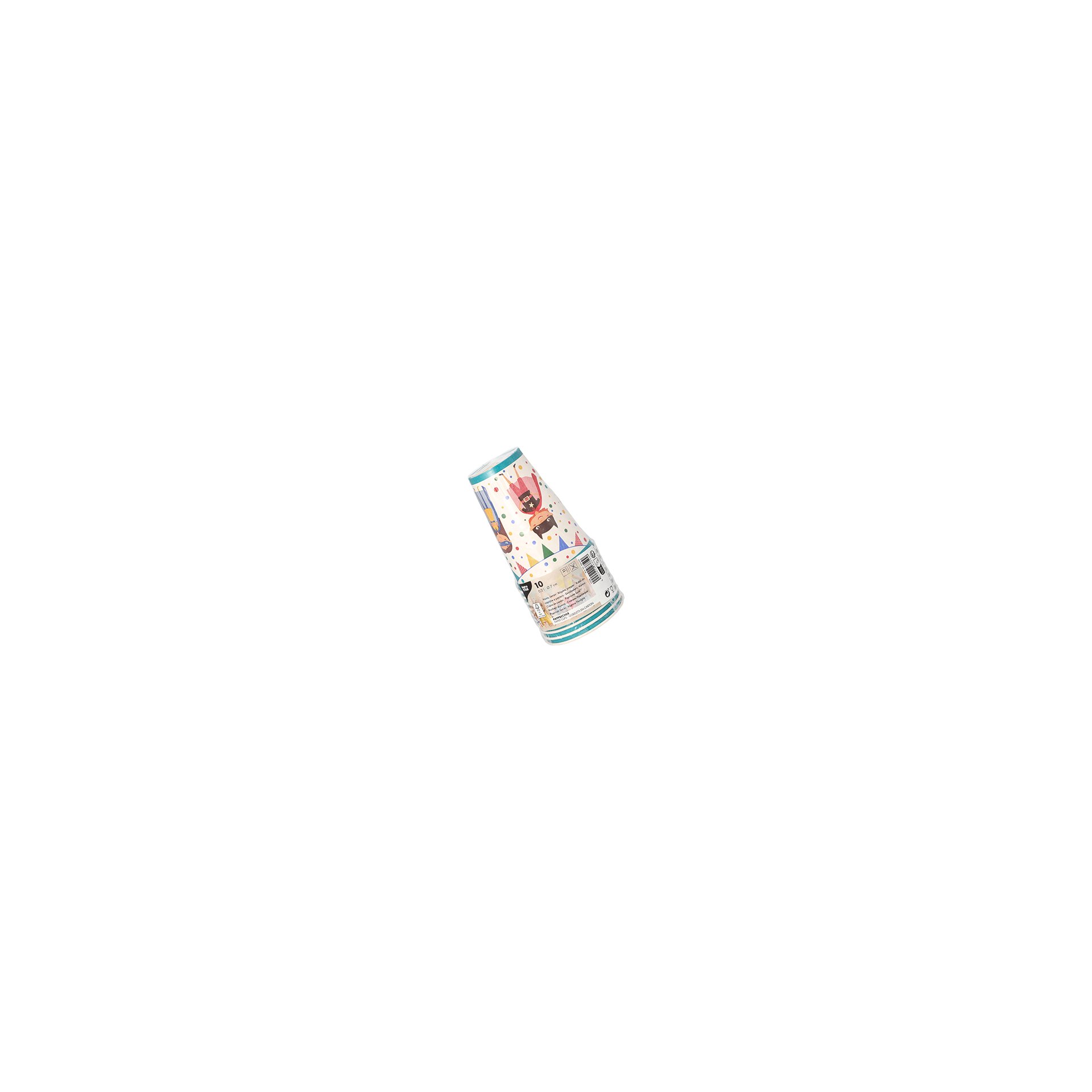 Trinkbecher, Pappe 0,2 l Ø 7 cm · 9,7 cm "Superhero"