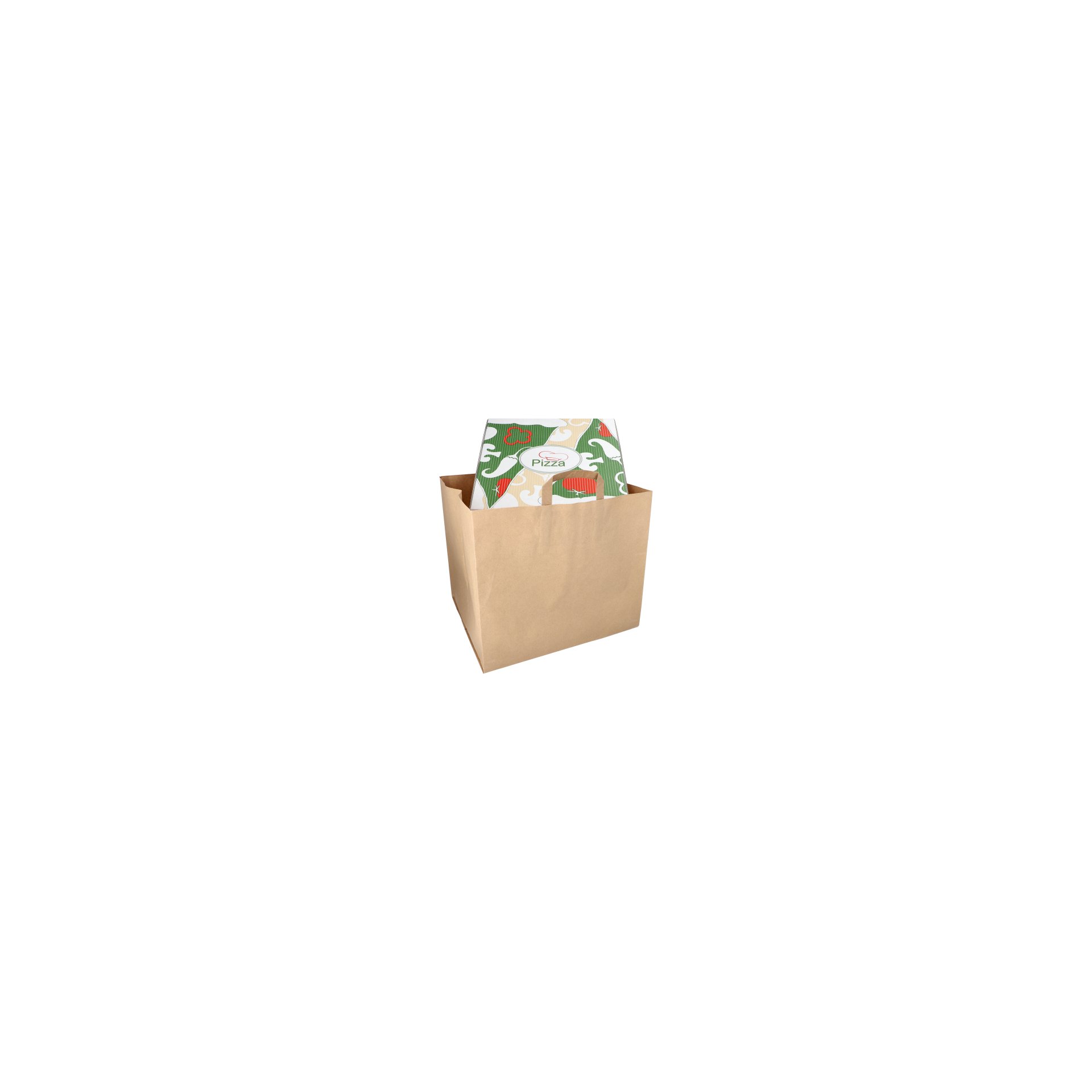Tragetaschen, Papier XXL 33 cm x 37 cm x 34,5 cm braun mit Tragegriff Tragetaschen, Papier XXL 33 cm x 37 cm x 34,5 cm braun mit Tragegriff