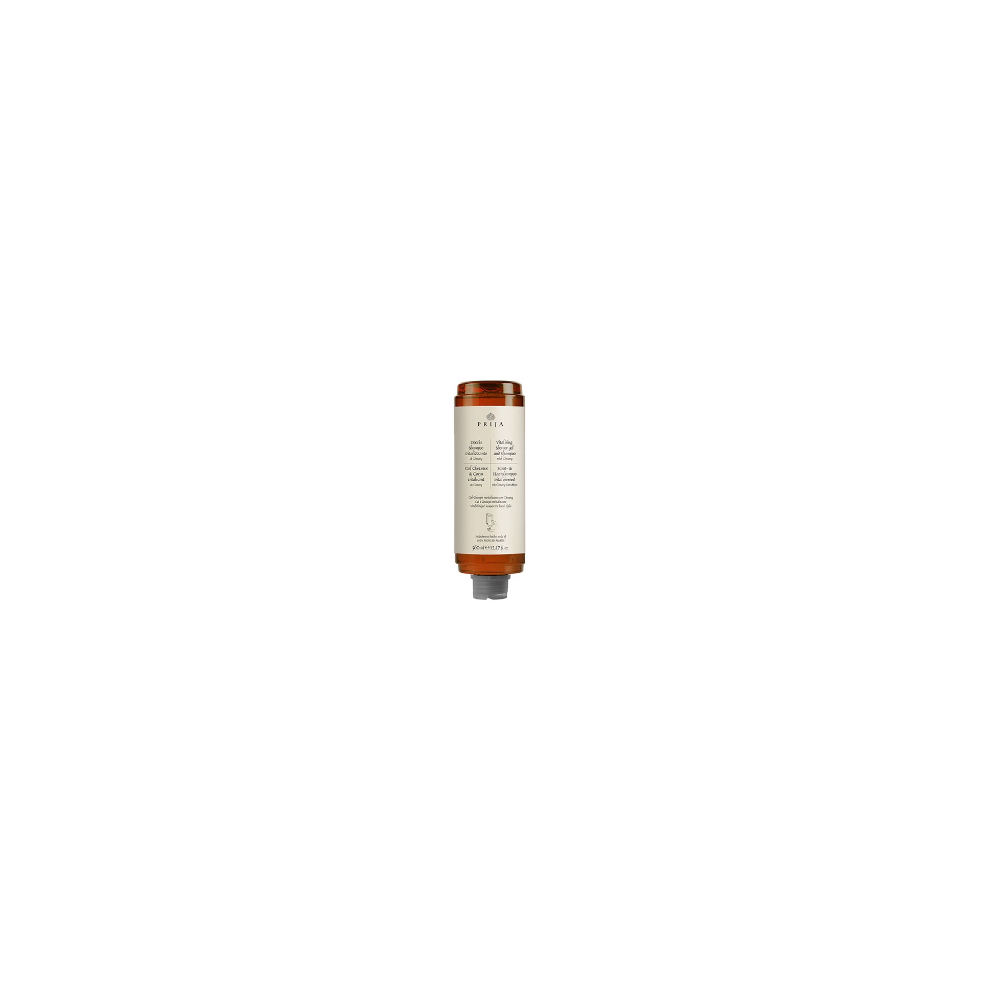 Haut- & Haarshampoo "Prija" 360 ml "vitalisierend" mit Ginseng-Extrakten, Cysoap Drückspender