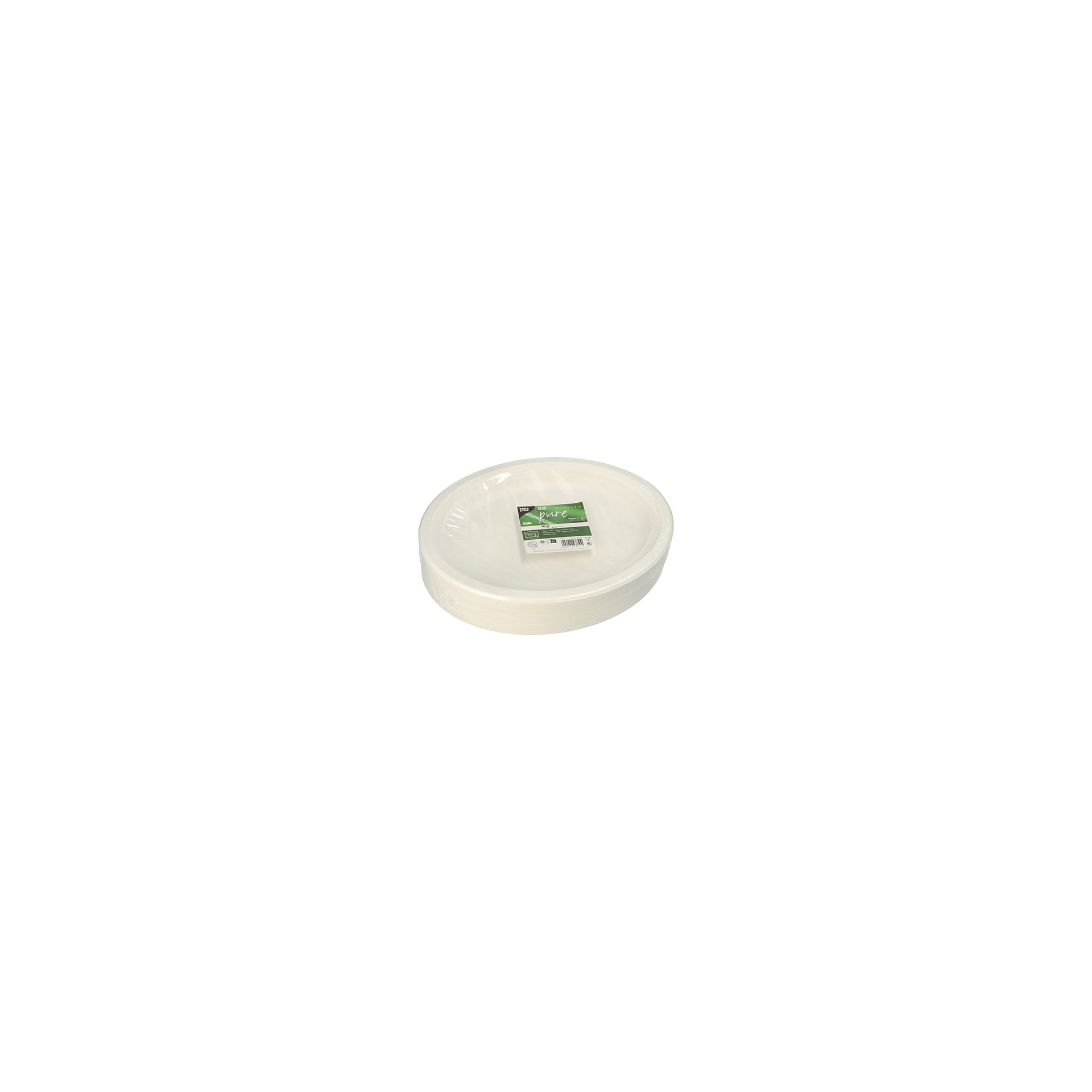 Teller, Zuckerrohr "pure" oval 32 cm x 25,5 cm x 2 cm weiss Teller, Zuckerrohr "pure" oval 32 cm x 25,5 cm x 2 cm weiss