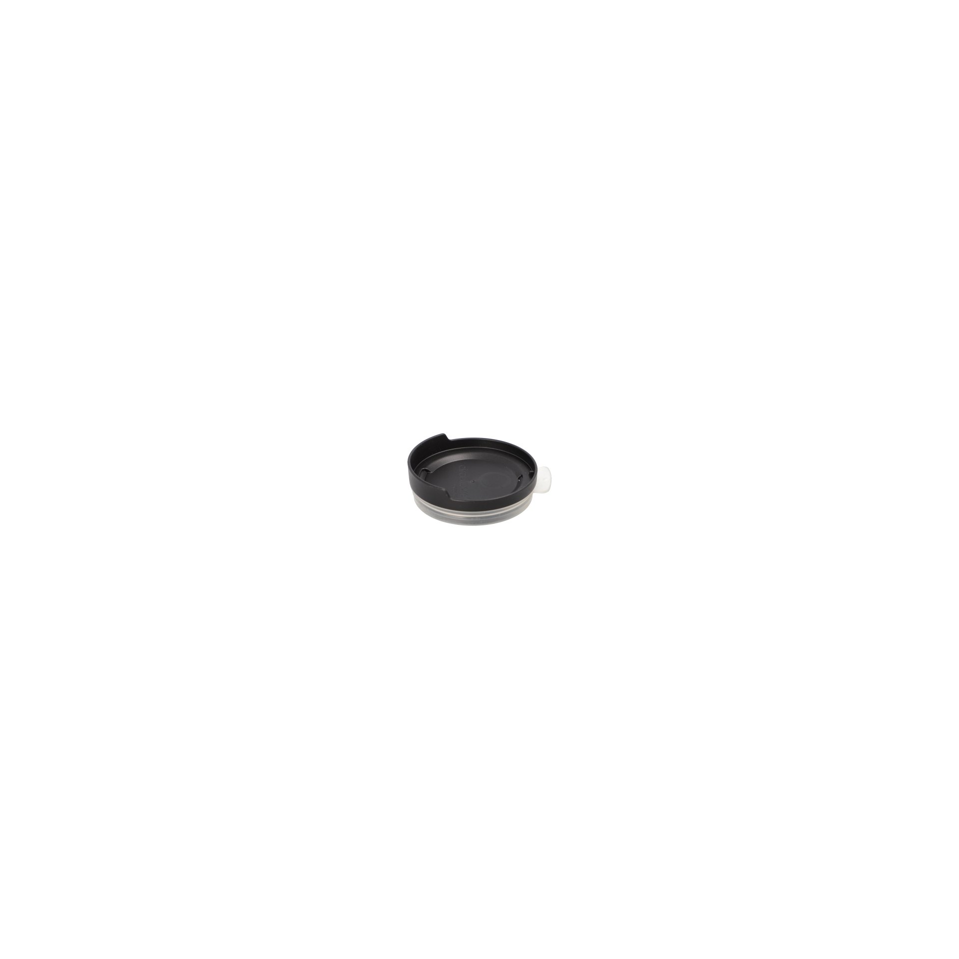 "Circulware" Deckel für Trinkbecher PP rund Ø 8 cm · 2,5 cm schwarz inkl. Trinköffnung