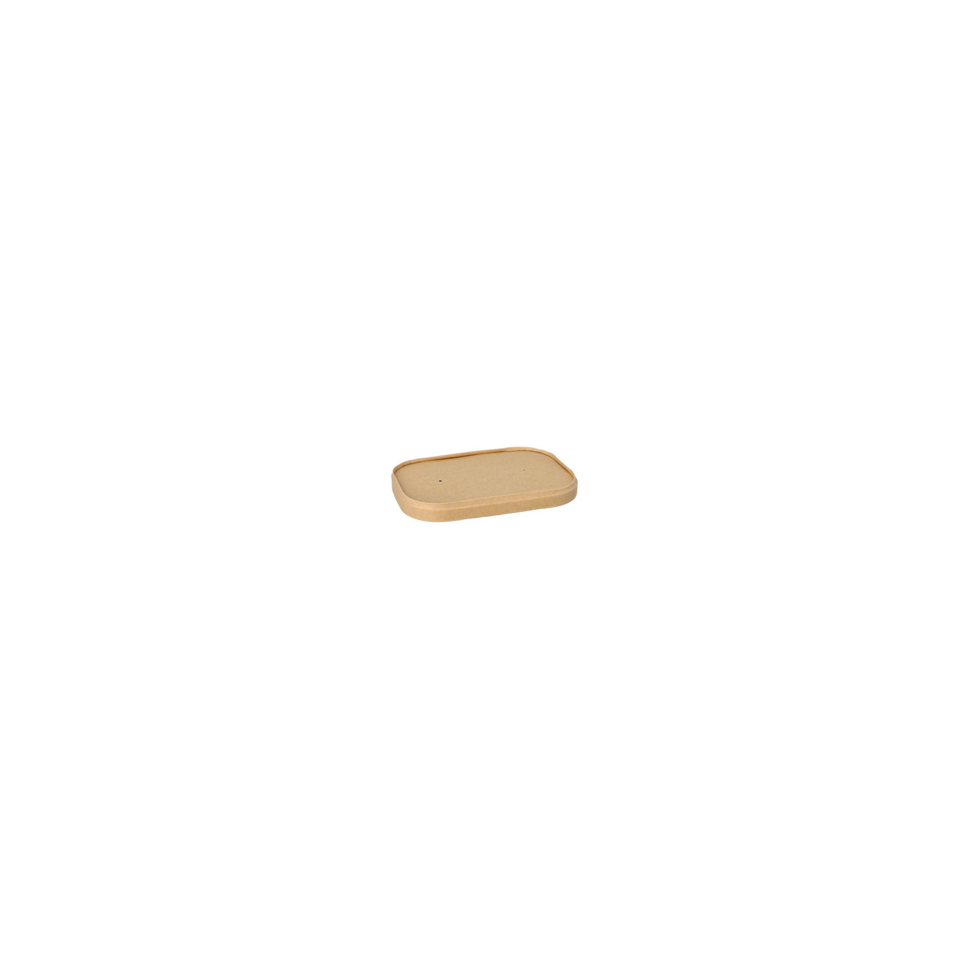 Deckel für Verpackungsbecher, Pappe rechteckig 1,8 cm x 17,1 cm x 12 cm braun Deckel für Verpackungsbecher, Pappe rechteckig 1,8 cm x 17,1 cm x 12 cm braun