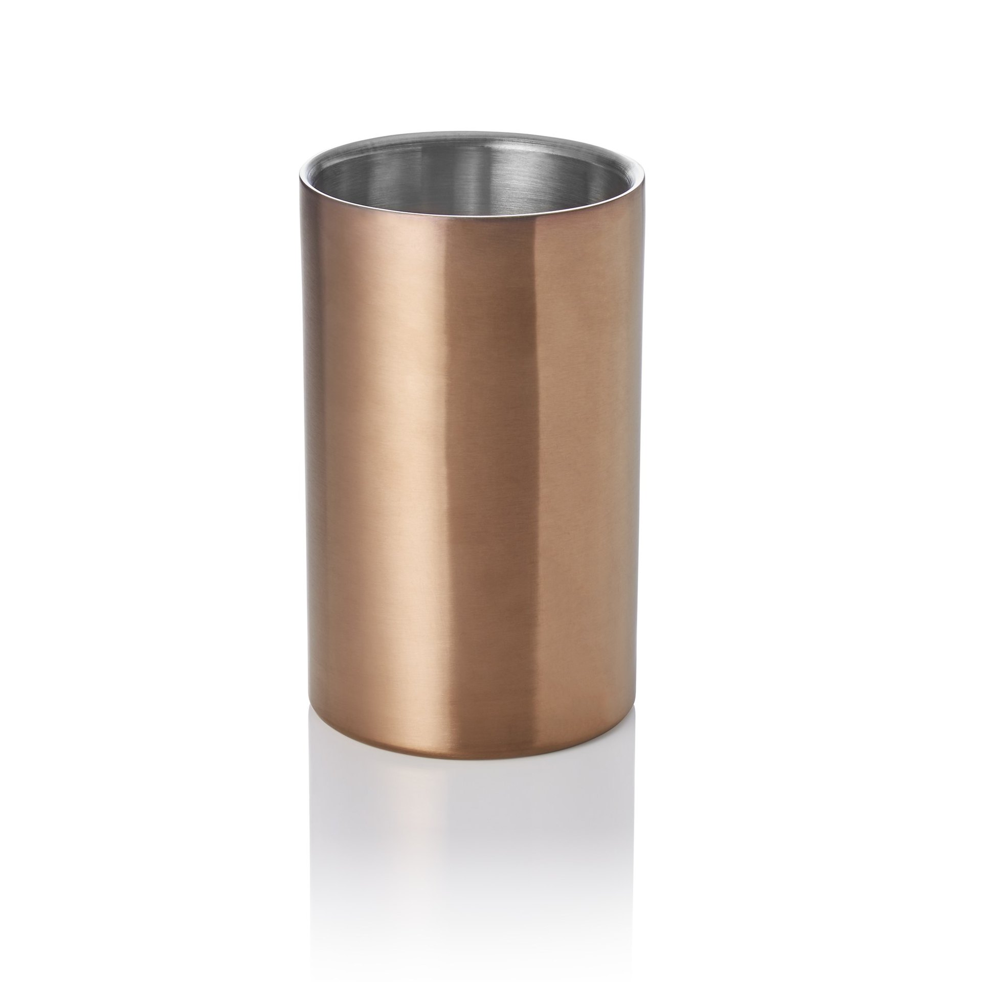 Flaschenkühler, Ø 12 cm, Höhe 19 cm, titanium gold, PVD Beschichtung Flaschenkühler, Ø 12 cm, Höhe 19 cm, titanium gold, PVD Beschichtung