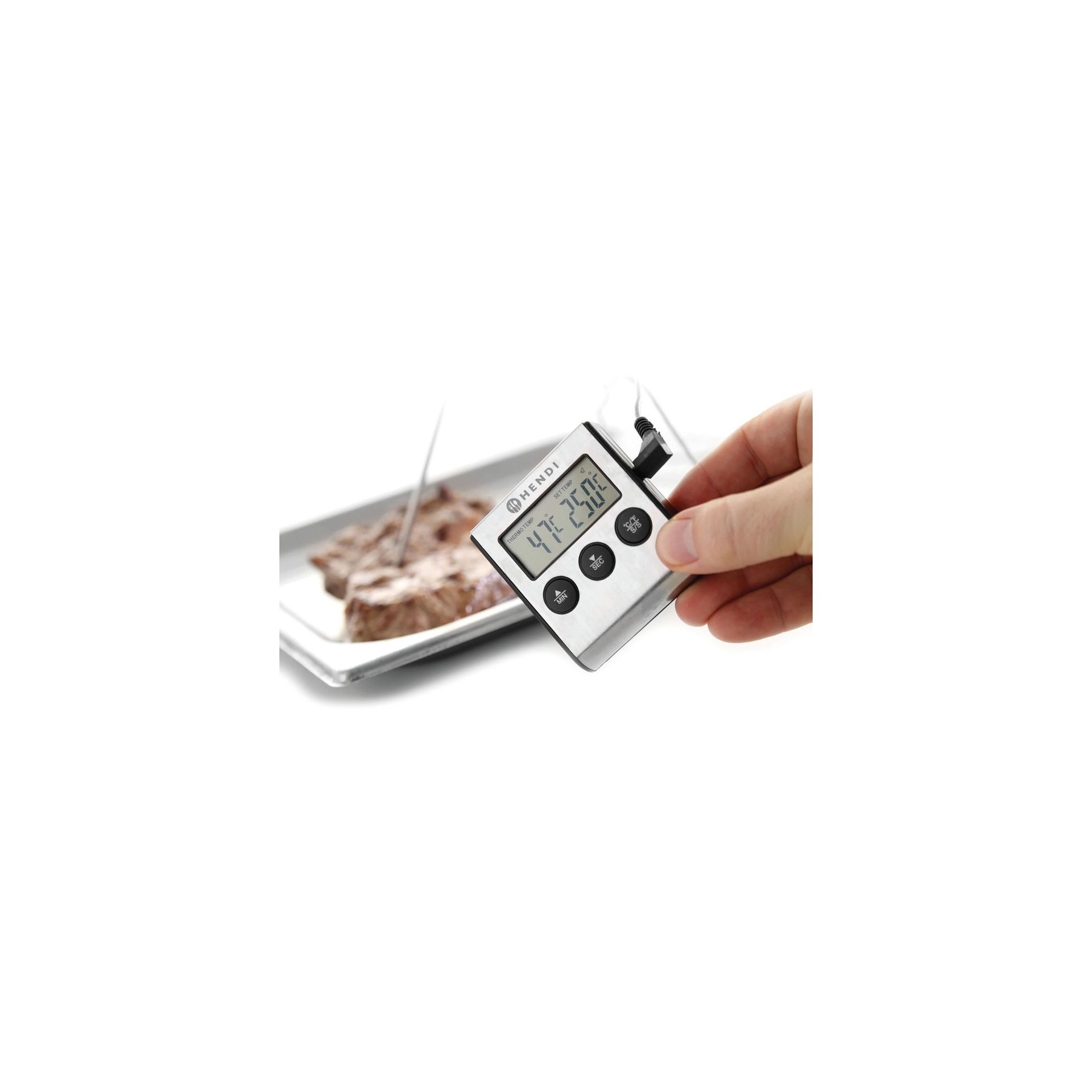 Bratenthermometer mit Timer, 65x70x(H)17mm