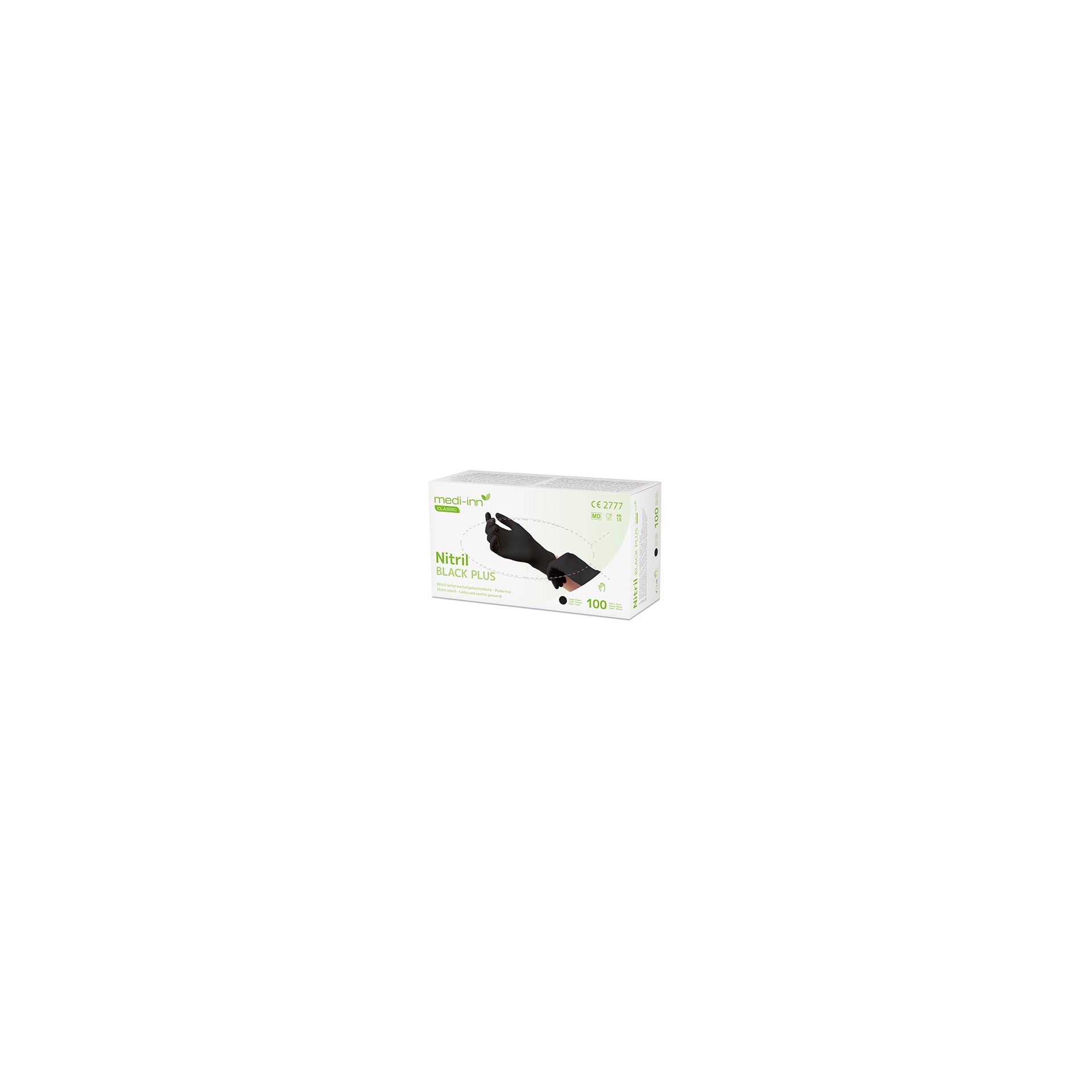 "Medi-Inn Classic" Handschuhe, Nitril puderfrei "Black Plus" schwarz Größe: S "Medi-Inn Classic" Handschuhe, Nitril puderfrei "Black Plus" schwarz Größe: XL