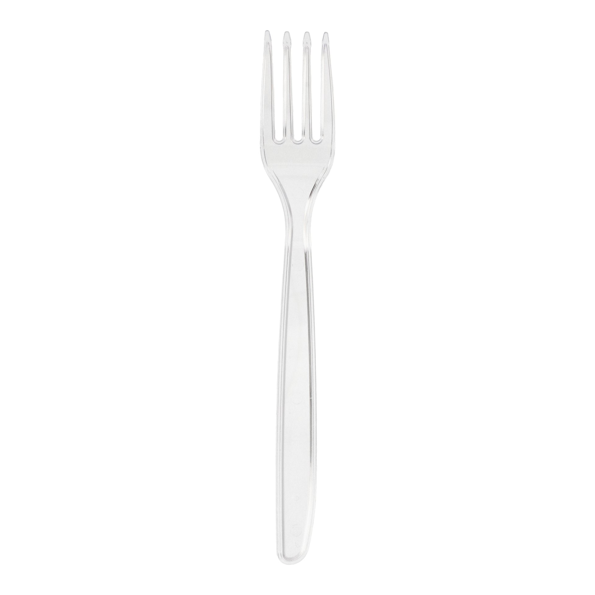 Mehrweg-Gabeln 18,5 cm transparent