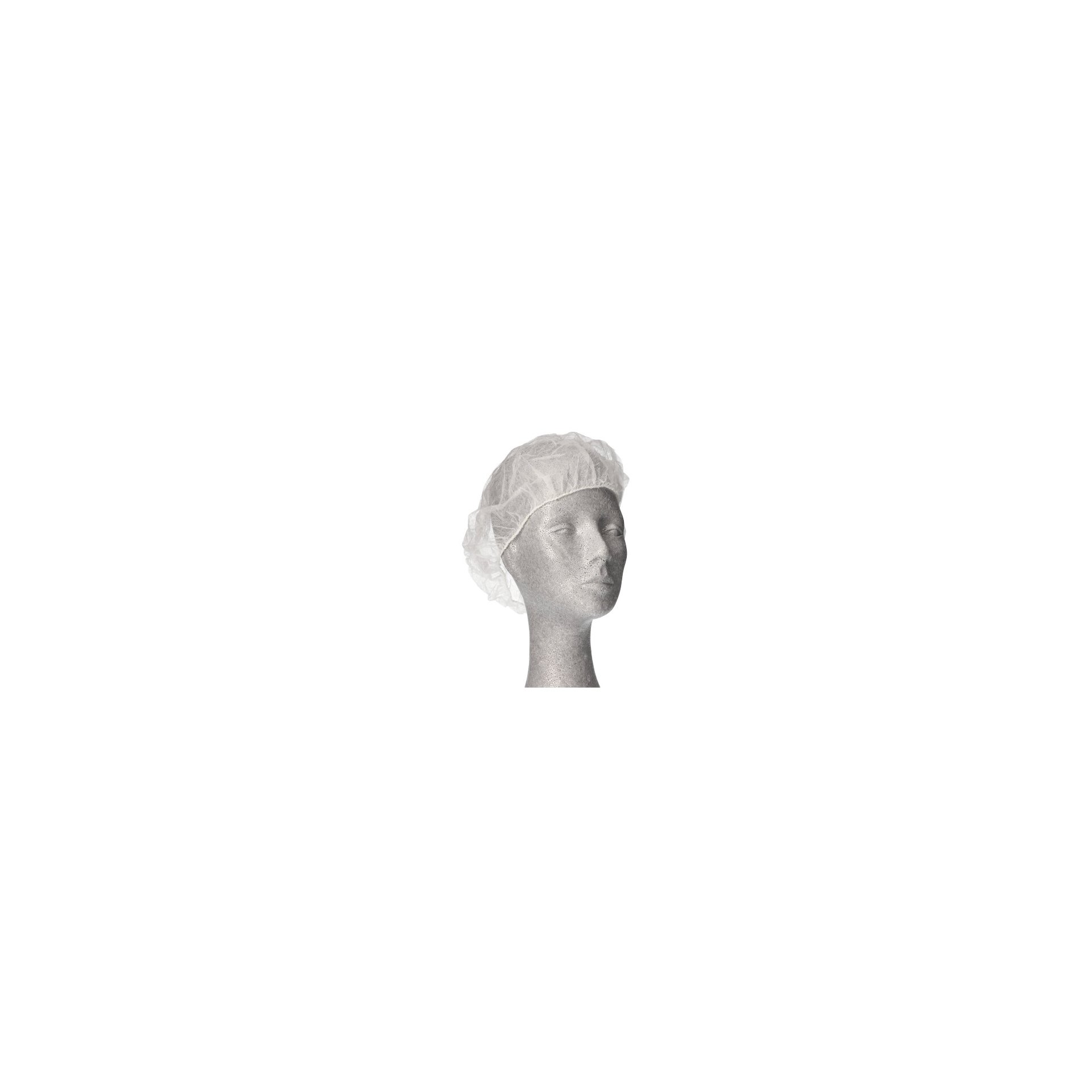 "WORK-INN/PS" Barett-Hauben, Vlies Ø 52 cm weiss