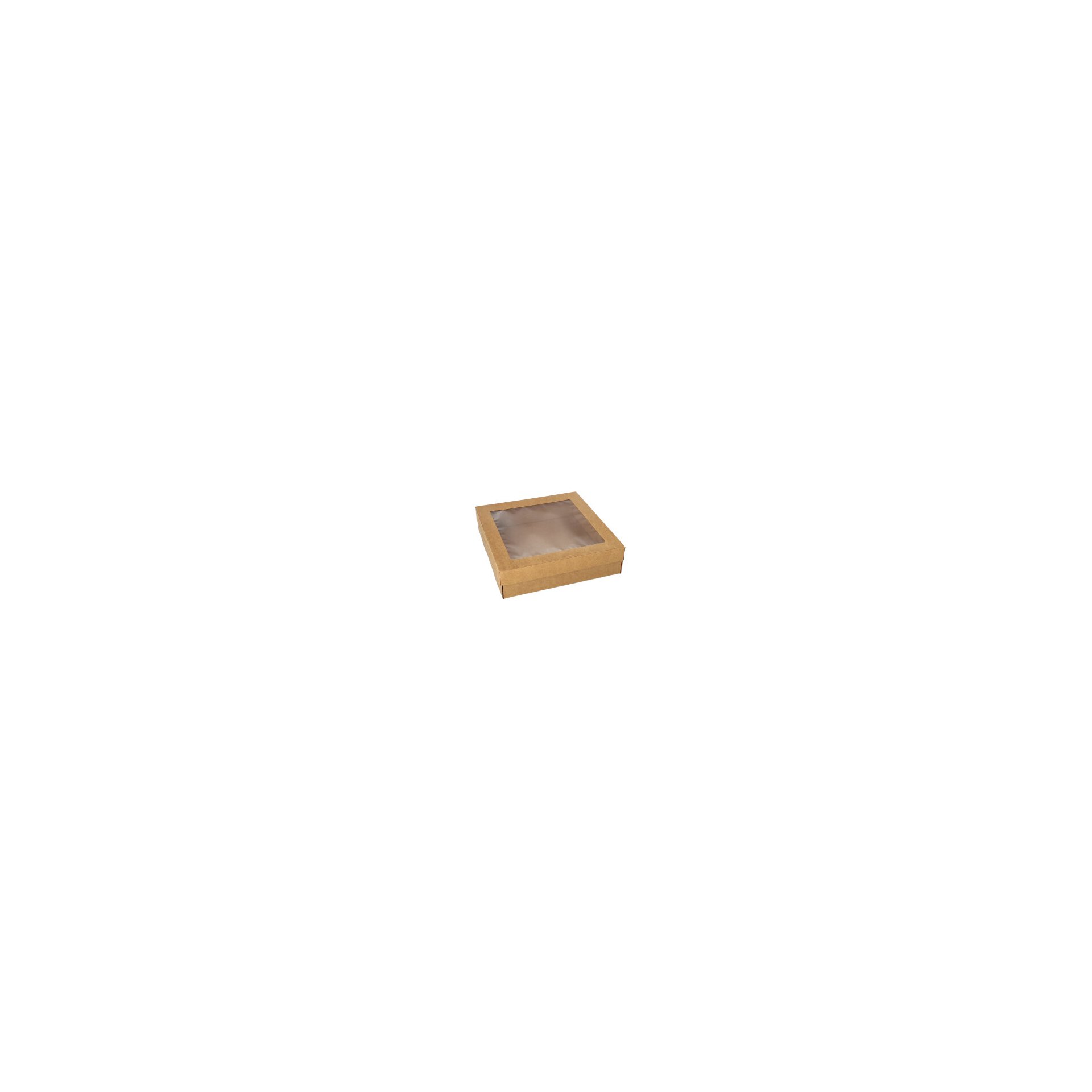 Transport- und Catering-Kartons, Pappe eckig 6 cm x 22,5 cm x 22,5 cm braun