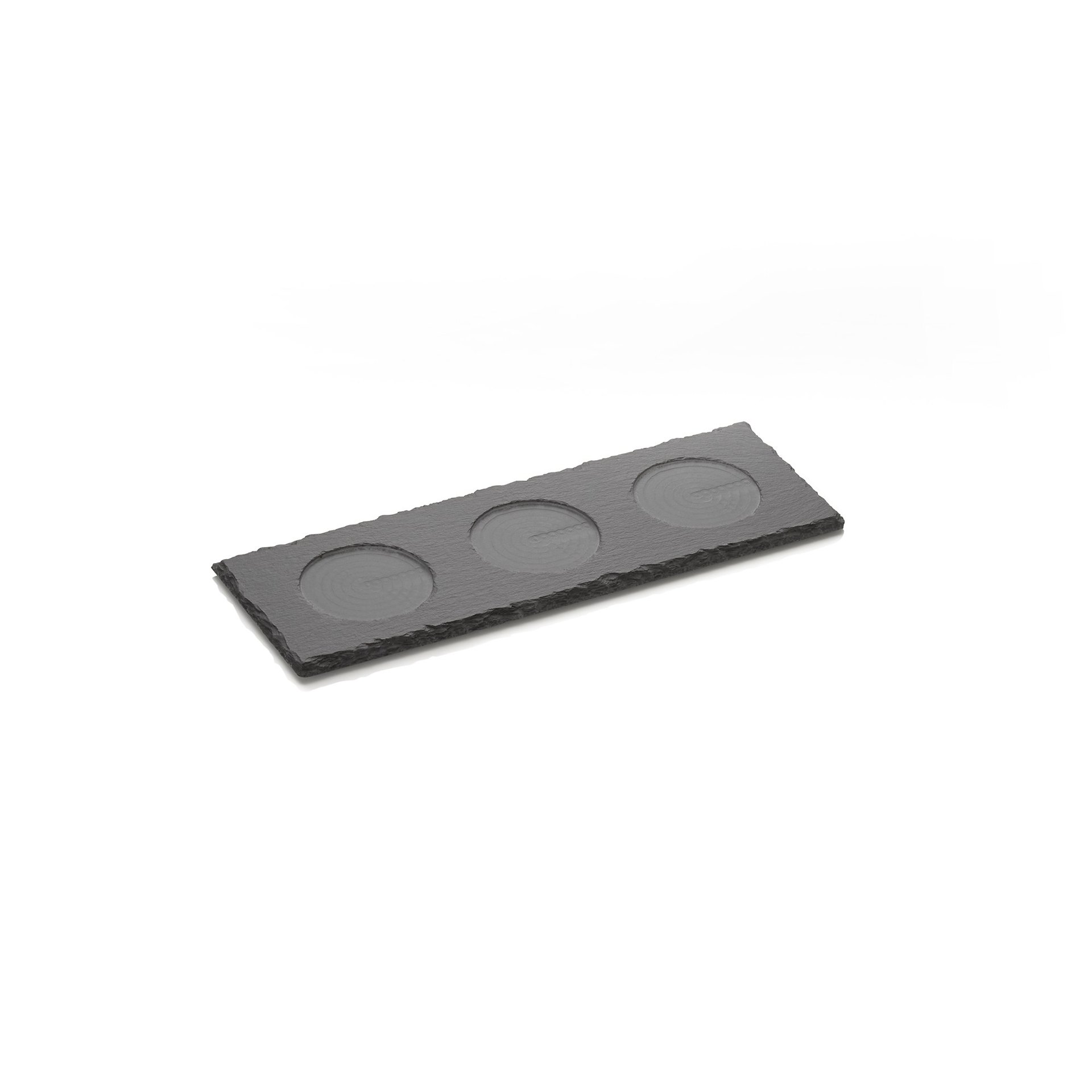 Untersetzer für 3 Mühlen für CLASSIC MILL, 28 x 10 x 1 cm, Naturschiefer Untersetzer für 3 Mühlen für CLASSIC MILL, 28 x 10 x 1 cm, Naturschiefer