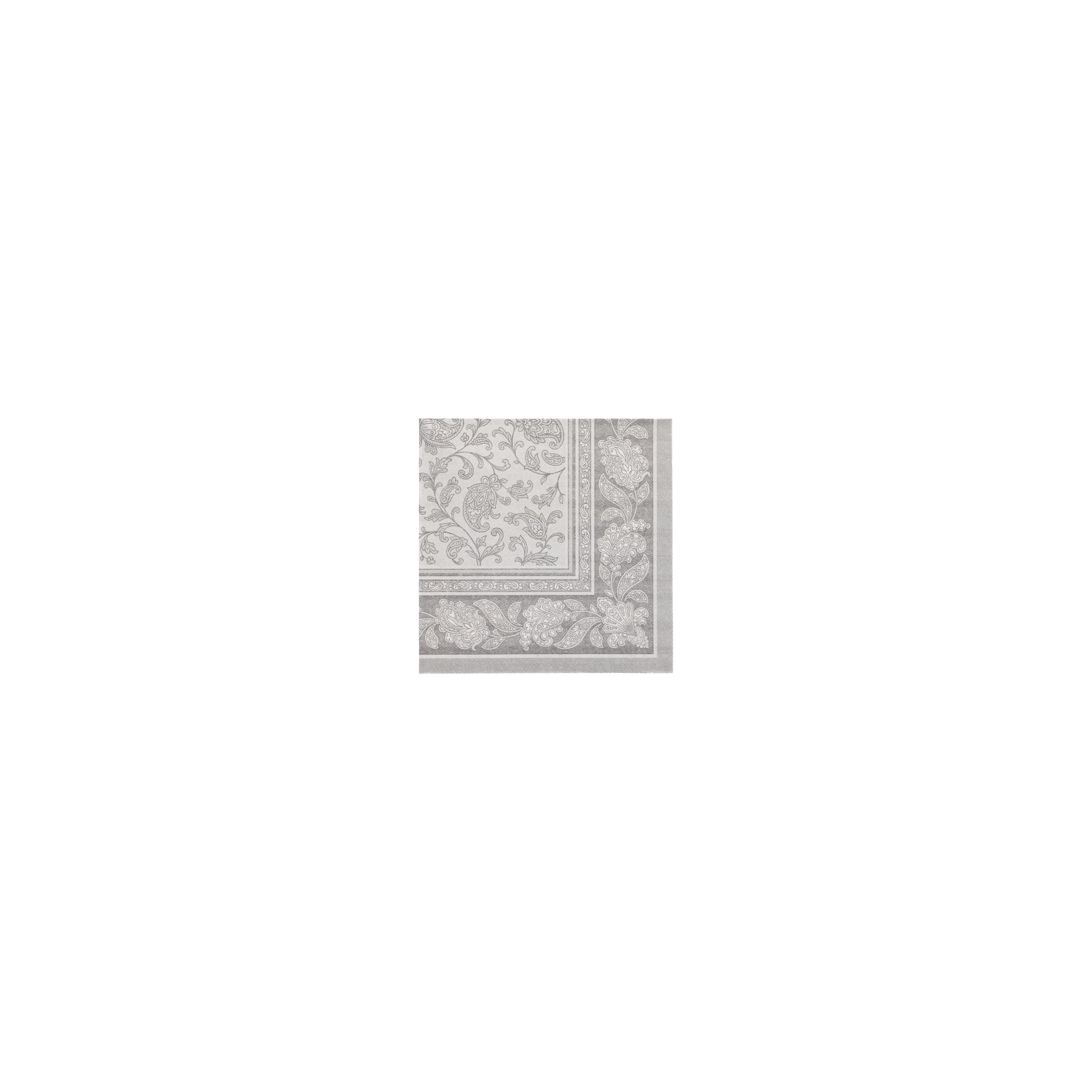 Servietten "ROYAL Collection" 1/4-Falz 40 cm x 40 cm grau "Ornaments" Servietten "ROYAL Collection" 1/4-Falz 40 cm x 40 cm grau "Ornaments"