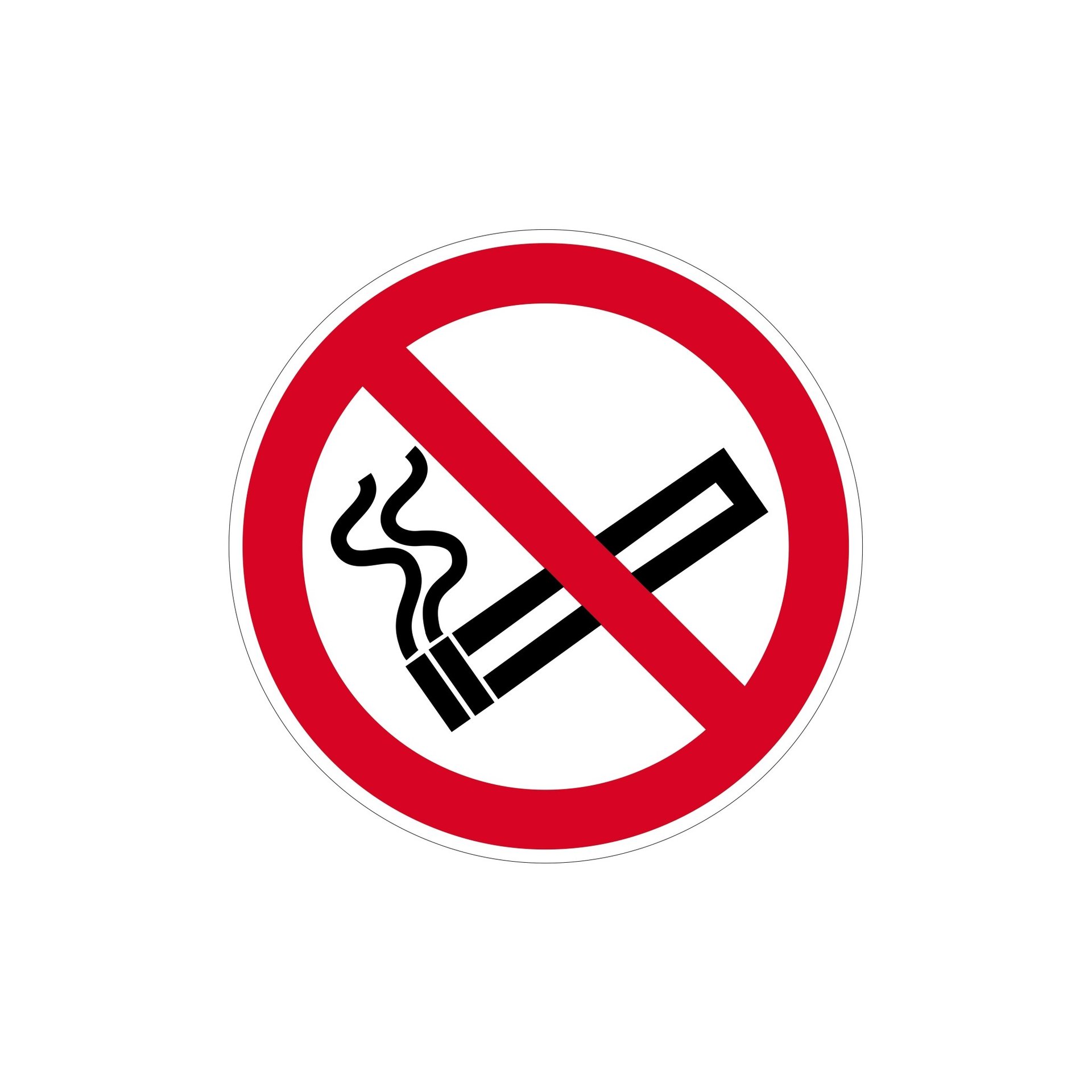 Hinweis- /Verbotsschilder Nicht rauchen / 10 cm Hinweis- /Verbotsschilder Nicht rauchen / 10 cm