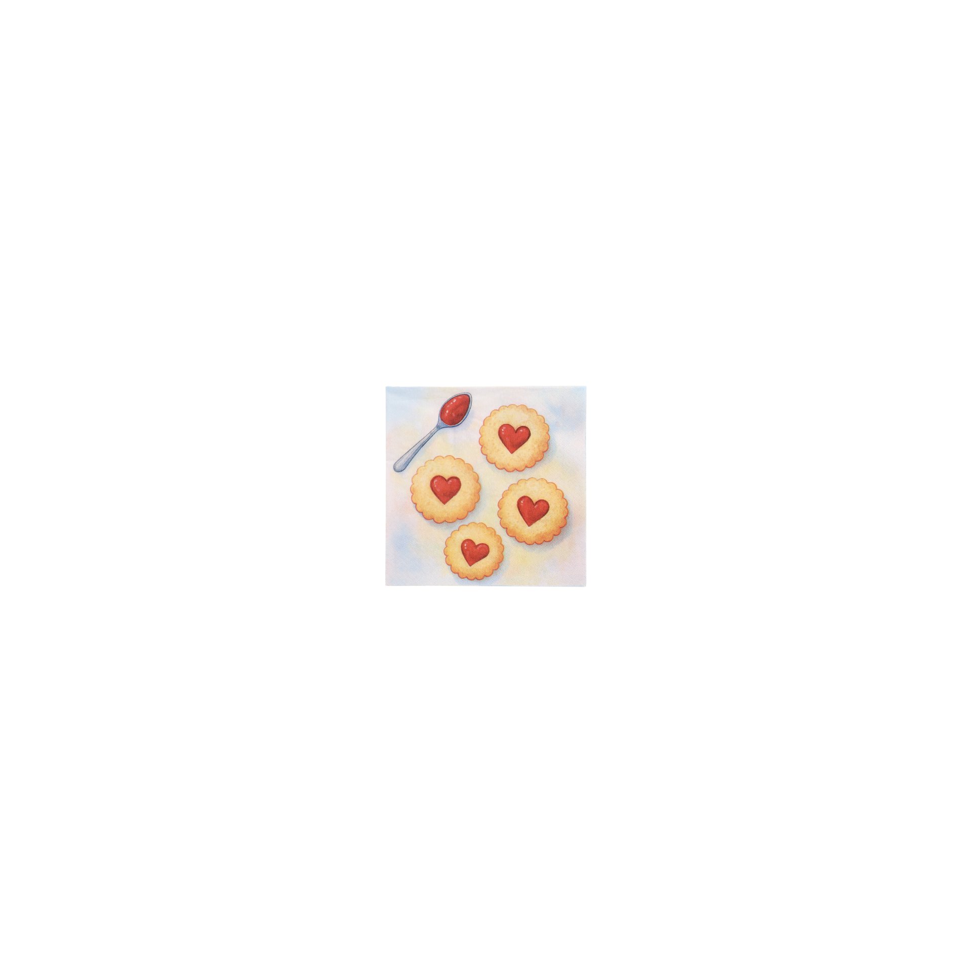 Servietten, 3-lagig 1/4-Falz 33 cm x 33 cm "Lovely Baking" Servietten, 3-lagig 1/4-Falz 33 cm x 33 cm "Lovely Baking"