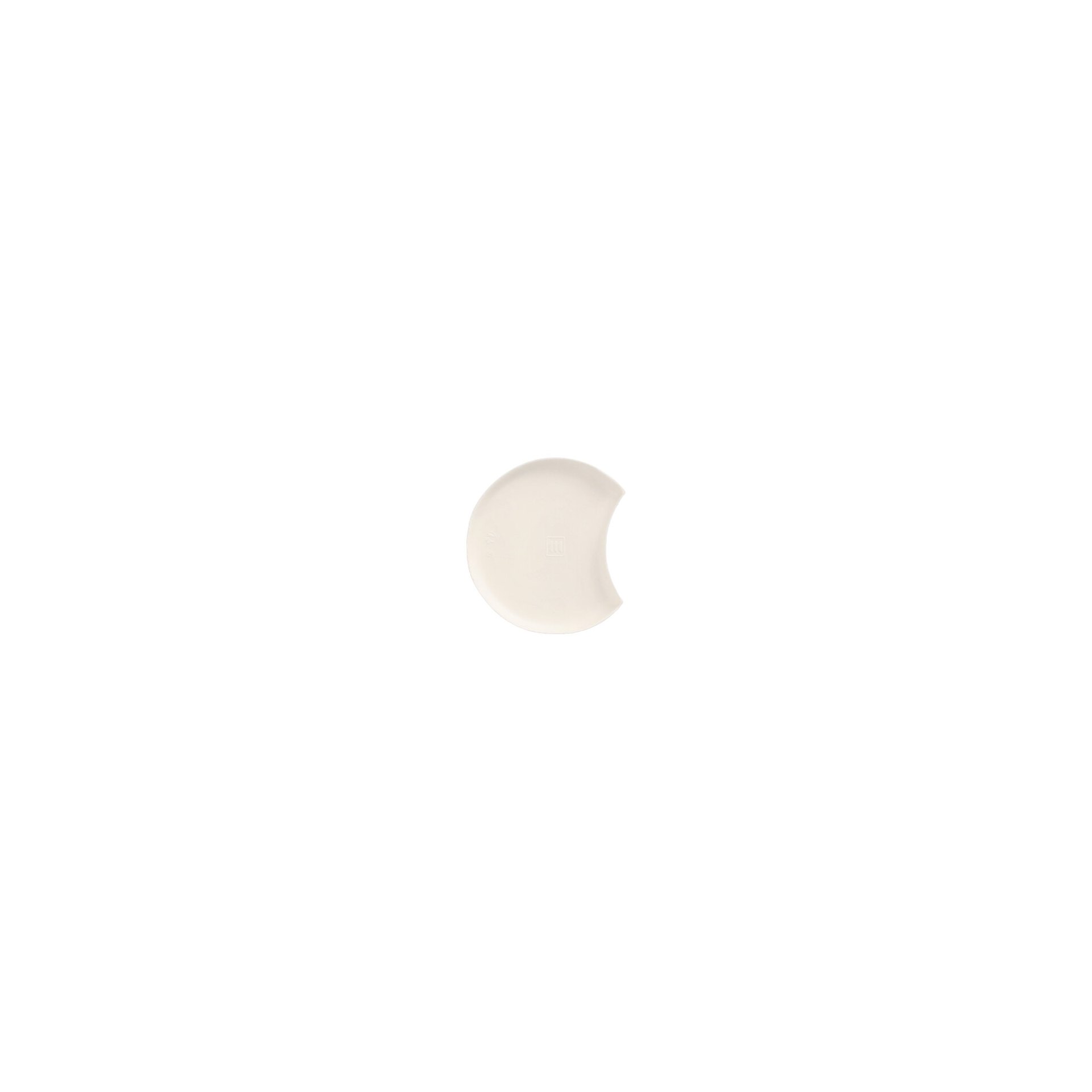 Teller Zuckerrohr "pure" Halbmond Ø 9 cm · 1 cm weiss "Cella" Teller Zuckerrohr "pure" Halbmond Ø 9 cm · 1 cm weiss "Cella"