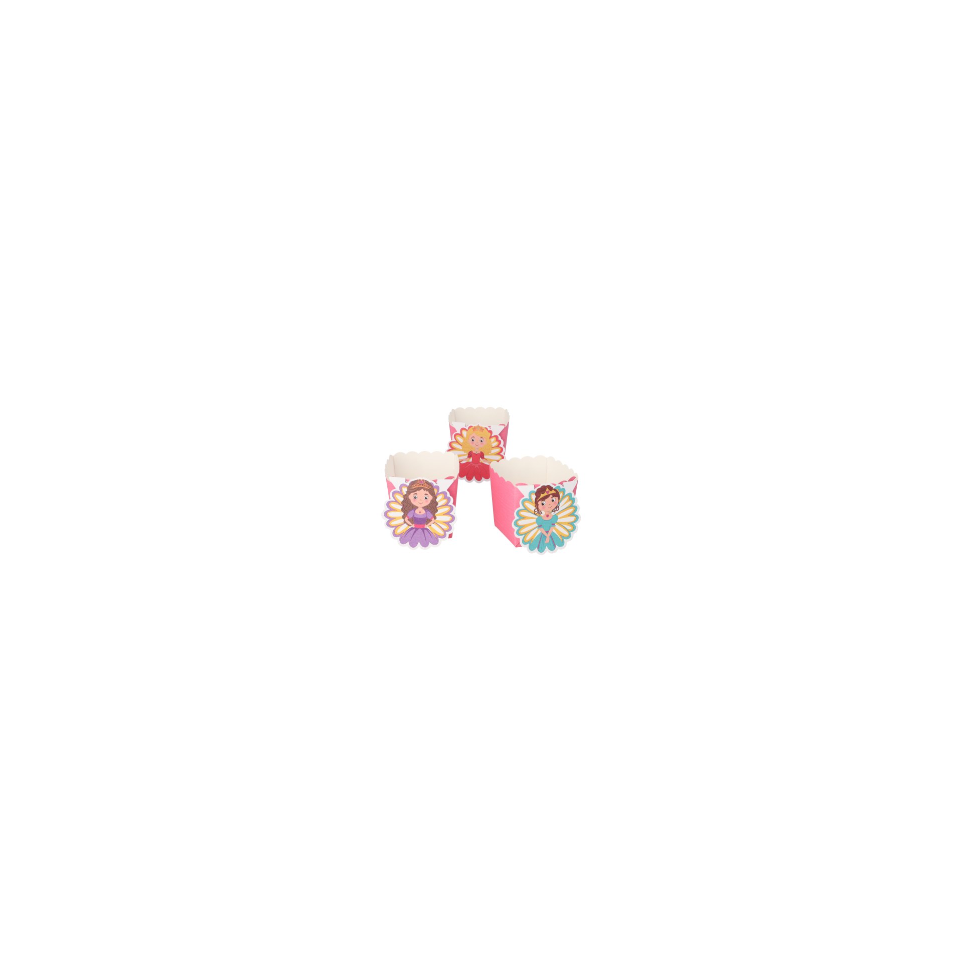 Backförmchen "Buddies" 6 cm x 5 cm x 5 cm "Prinzessin"