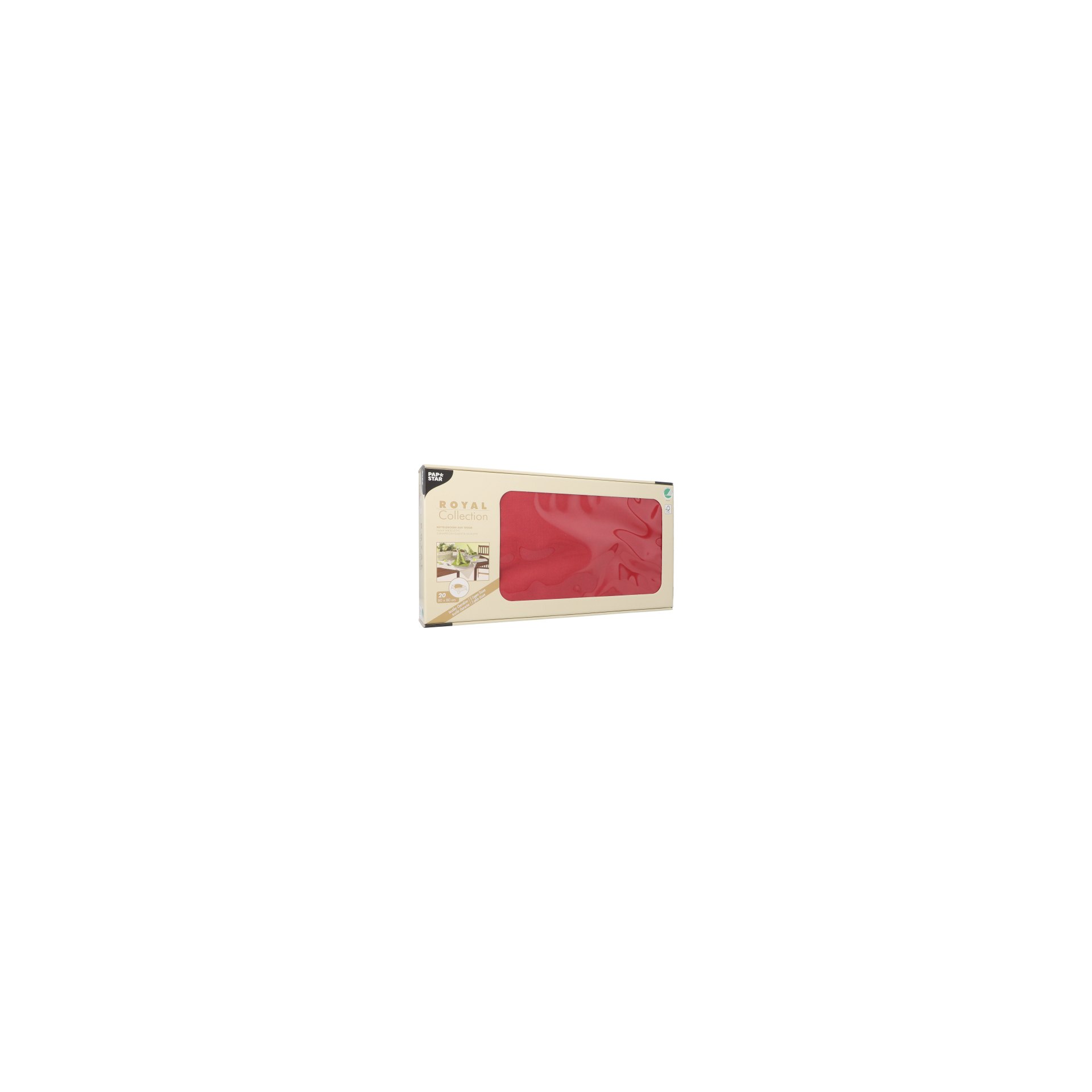 Mitteldecken, Tissue "ROYAL Collection" 80 cm x 80 cm bordeaux