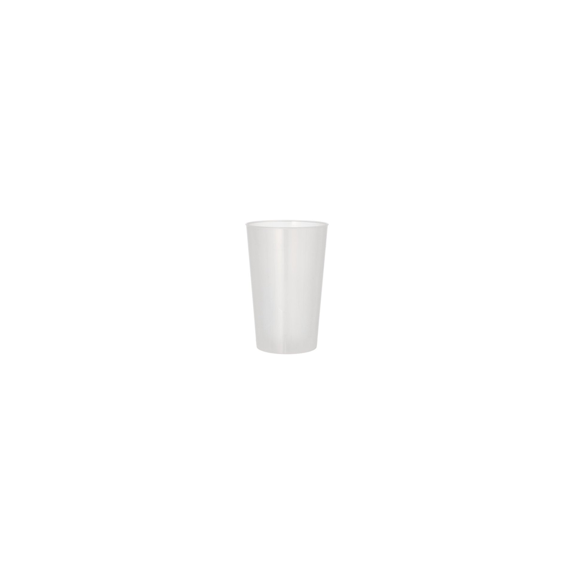 Mehrweg-Trinkbecher PP 0,5 l Ø 9,2 cm · 13,9 cm transluzent extra stabil