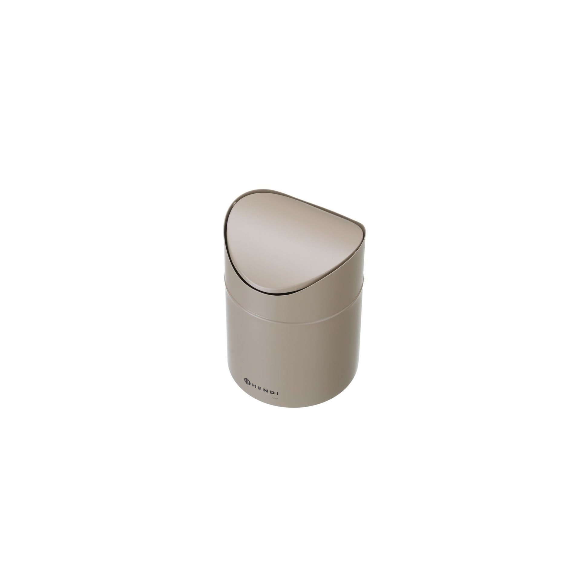 Tischabfalleimer 1,2L, Beige, ⌀120x(H)165mm