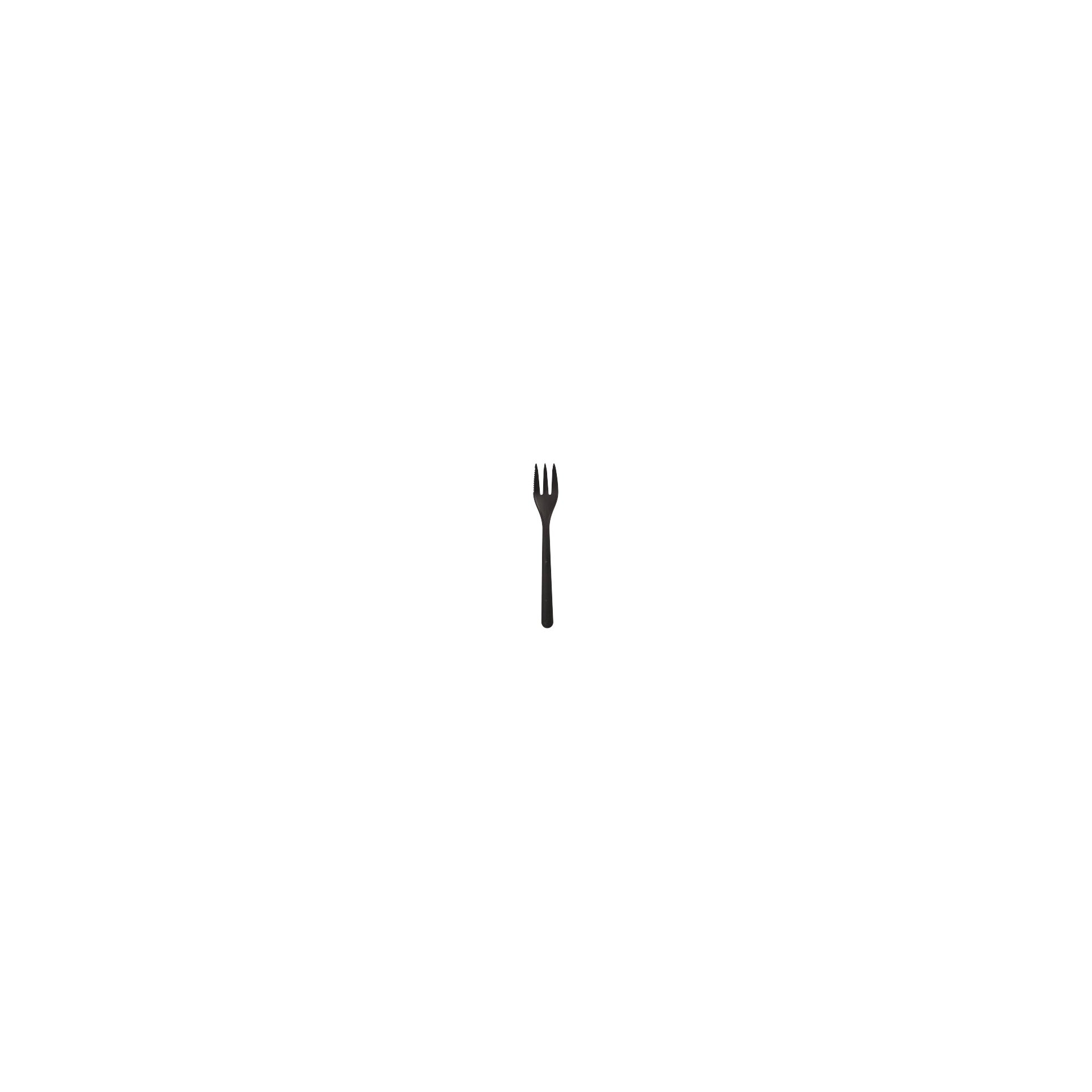 "Circulware" Mehrweg-Snackgabeln PP-MF 13 cm schwarz extra stabil