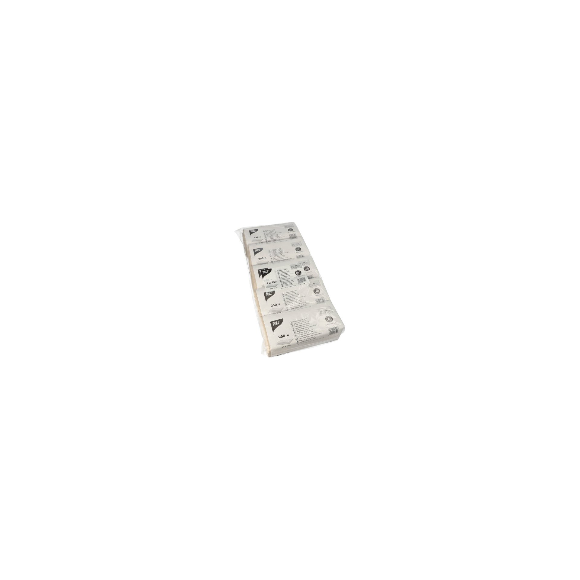 Blatt Handtuchpapier V-Falz 23 cm x 25 cm natur Zick Zack, 1-lagig