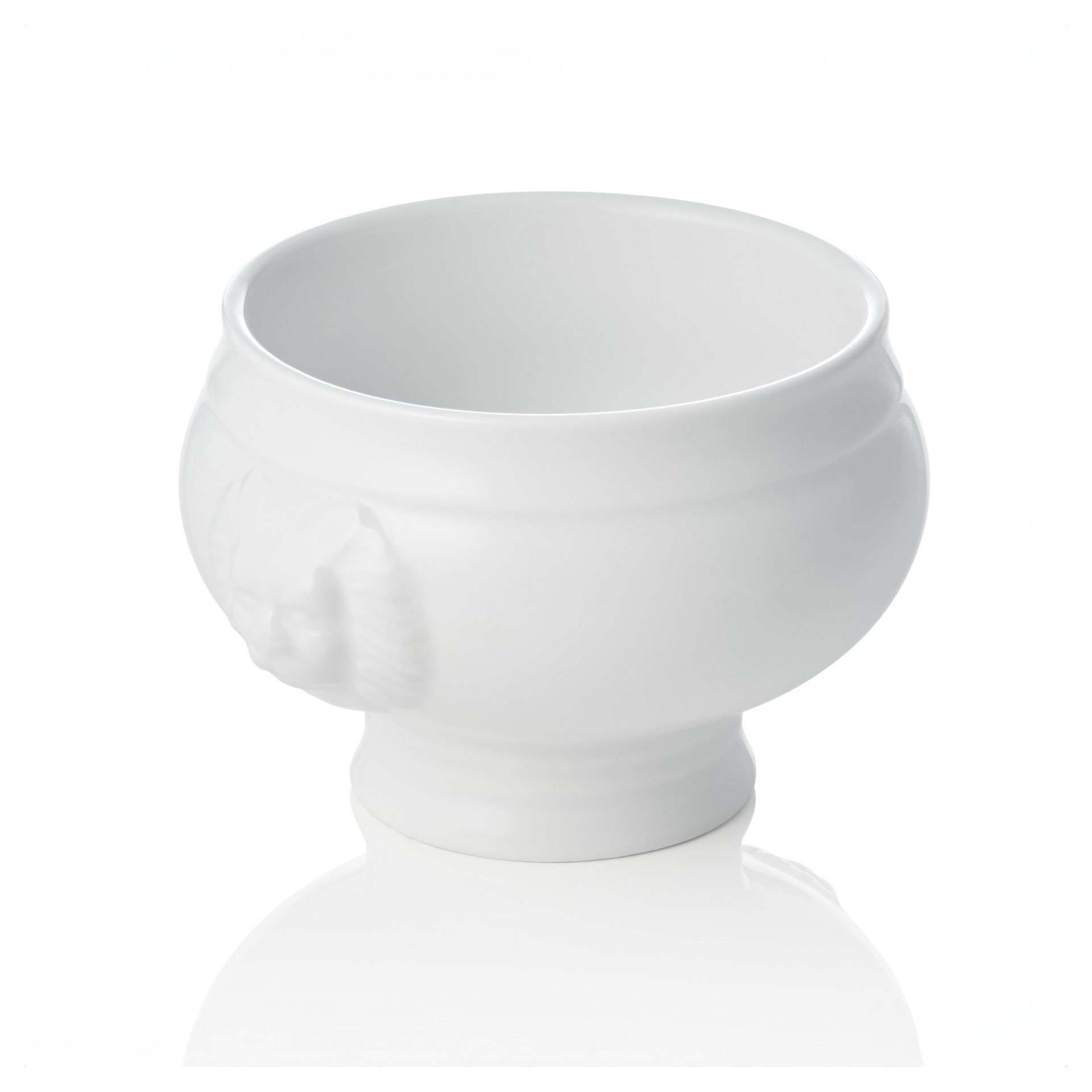 Löwenkopfterrine, Ø 13,5 cm, 1,00 ltr., Porzellan Löwenkopfterrine, Ø 13,5 cm, 1,00 ltr., Porzellan