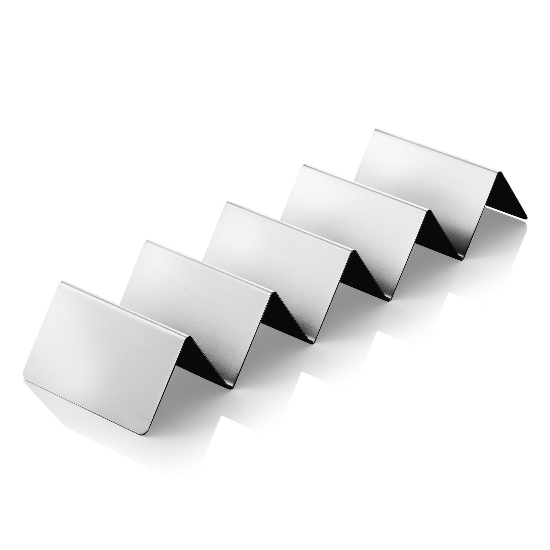 Snackpresenter mit 4 Ablagen, 35 x 10 x 5 cm, Edelstahl