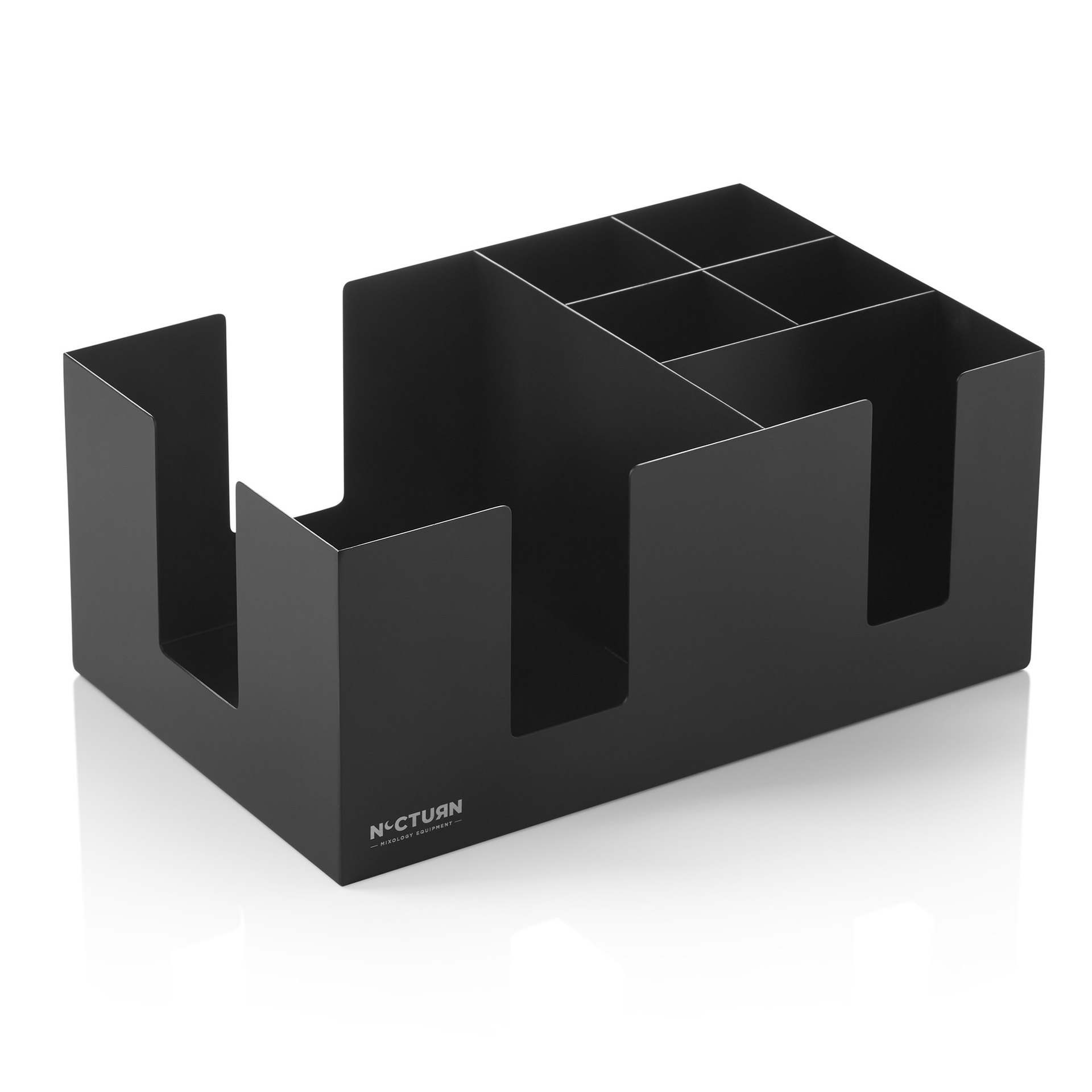 Bar Caddy NOCTURN, 24,5 x 15,5 x 10,5 cm, schwarz matt, Chromnickelstahl Bar Caddy NOCTURN, 24,5 x 15,5 x 10,5 cm, schwarz matt, Chromnickelstahl
