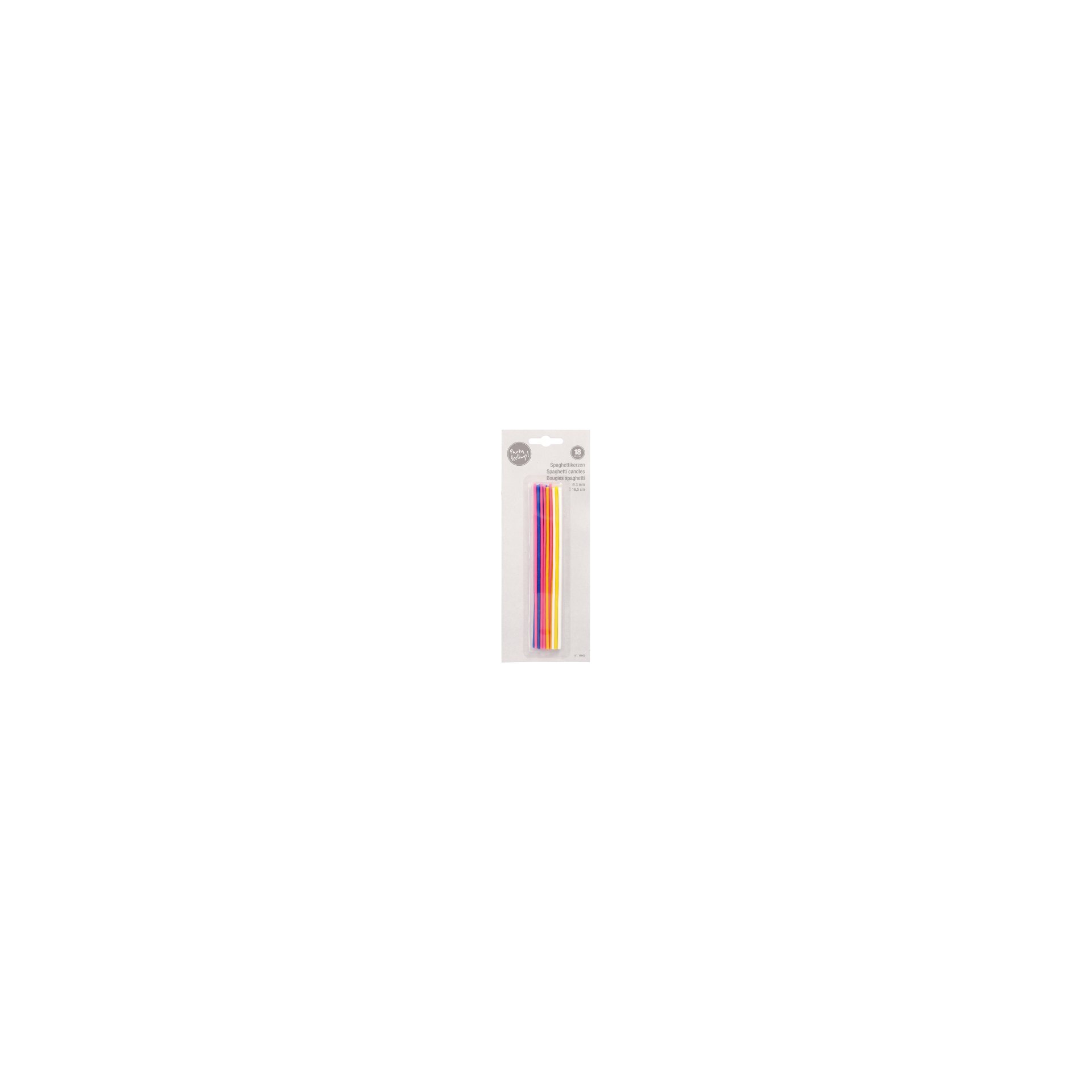 Spaghettikerzen Ø 3 mm · 16,5 cm farbig sortiert