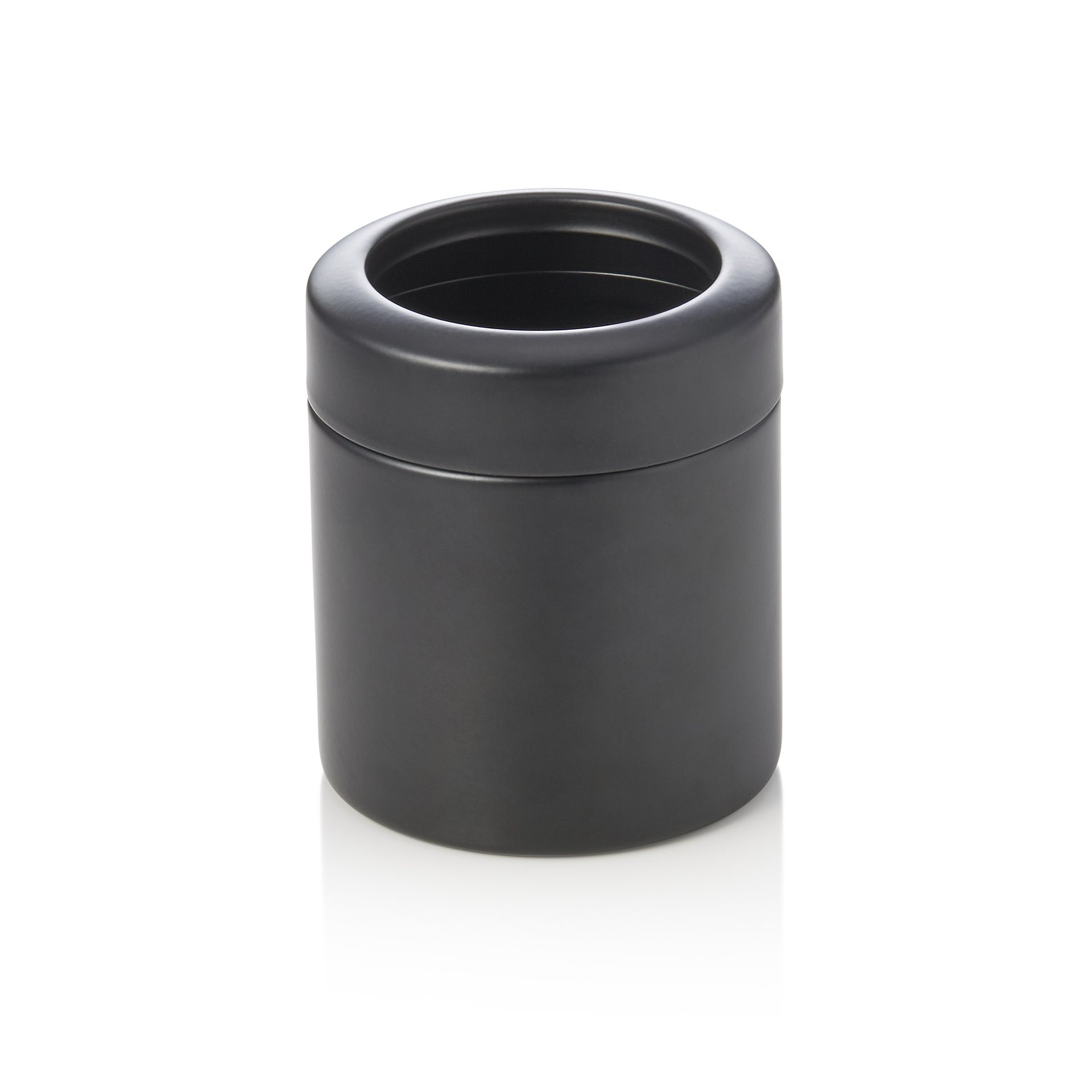 Tischrestebehälter, 700 ml, Ø 10 cm, schwarz pulverbeschichtet, Chromnickelstahl