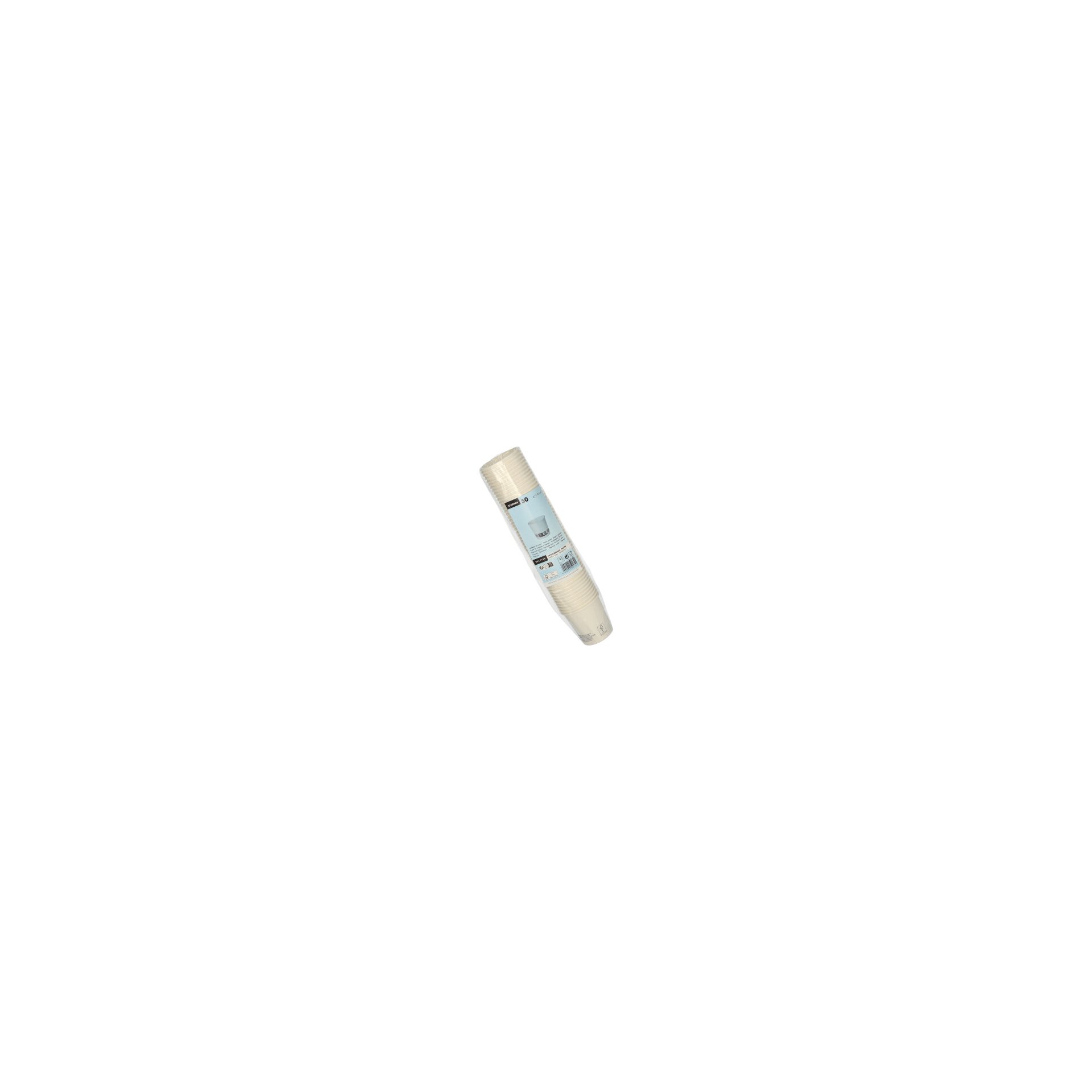 Trinkbecher, Pappe "To Go" 0,1 l Ø 6 cm · 6 cm weiss