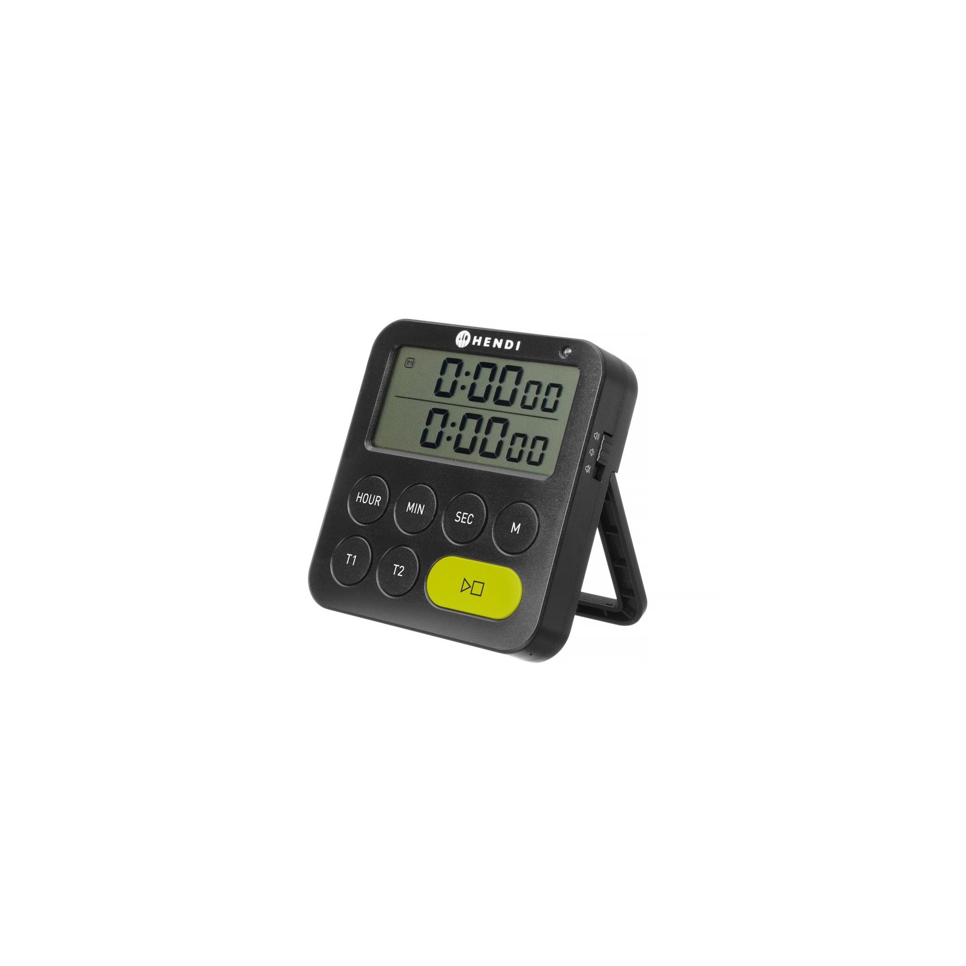 Timer, doppelt, Schwarz, 82x20x(H)86mm