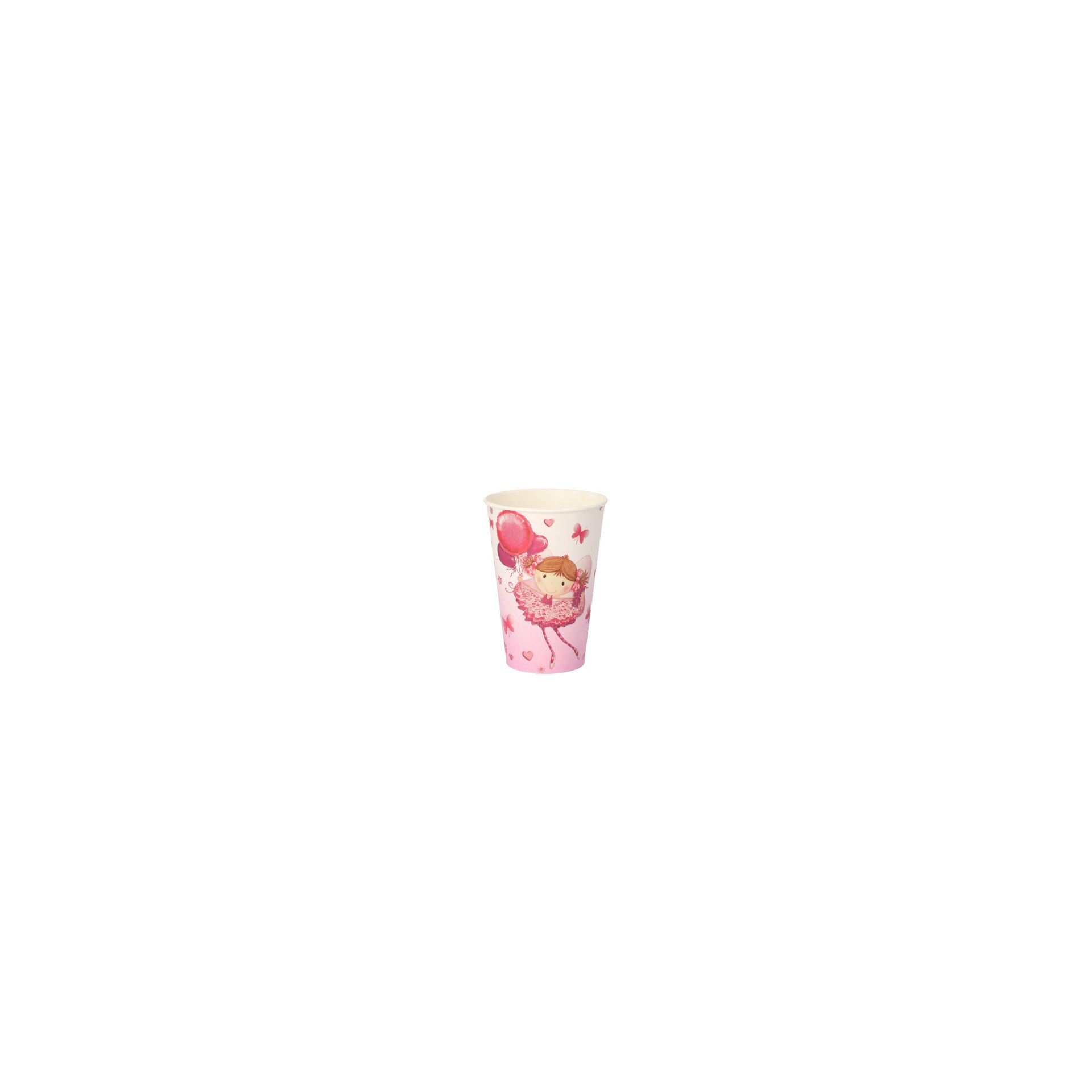 Trinkbecher, Pappe 0,2 l Ø 7 cm · 9,7 cm lila "Little Dancer"